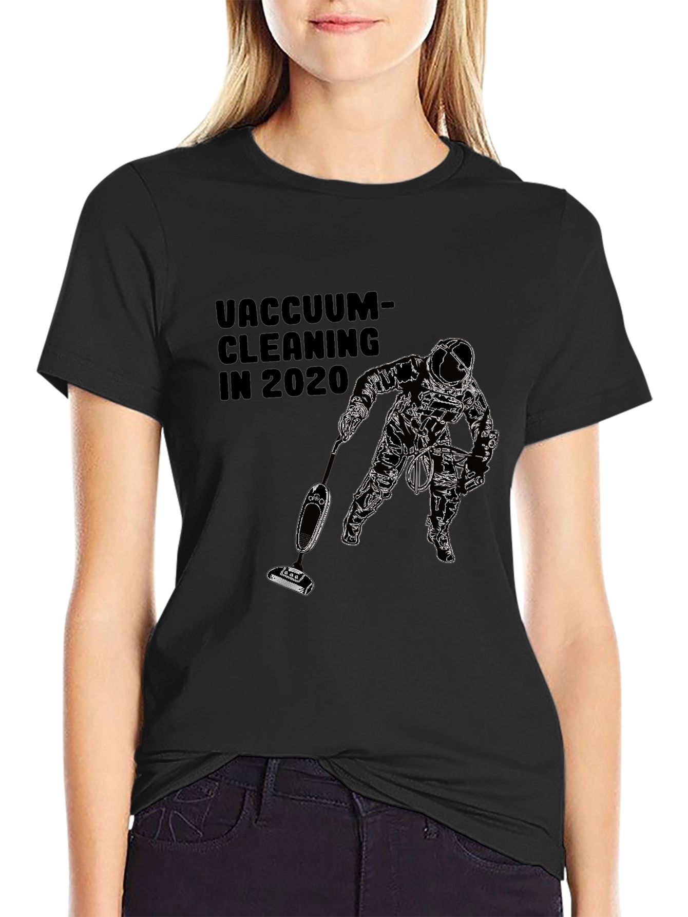 Vacuum Cleaning in 2020 Black T-Shirt