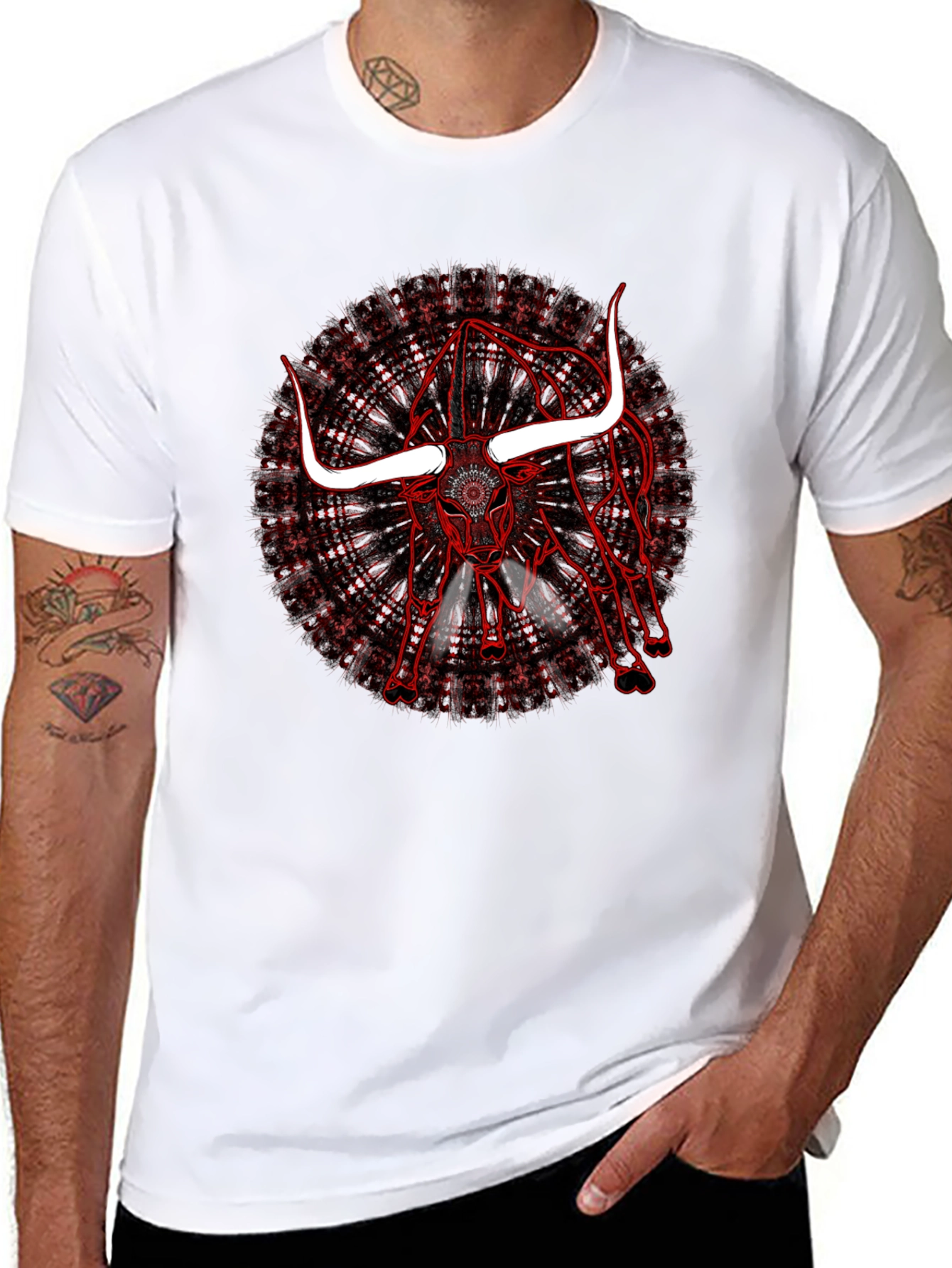 Red Bull Graphic T-Shirt - Mens Black Tee