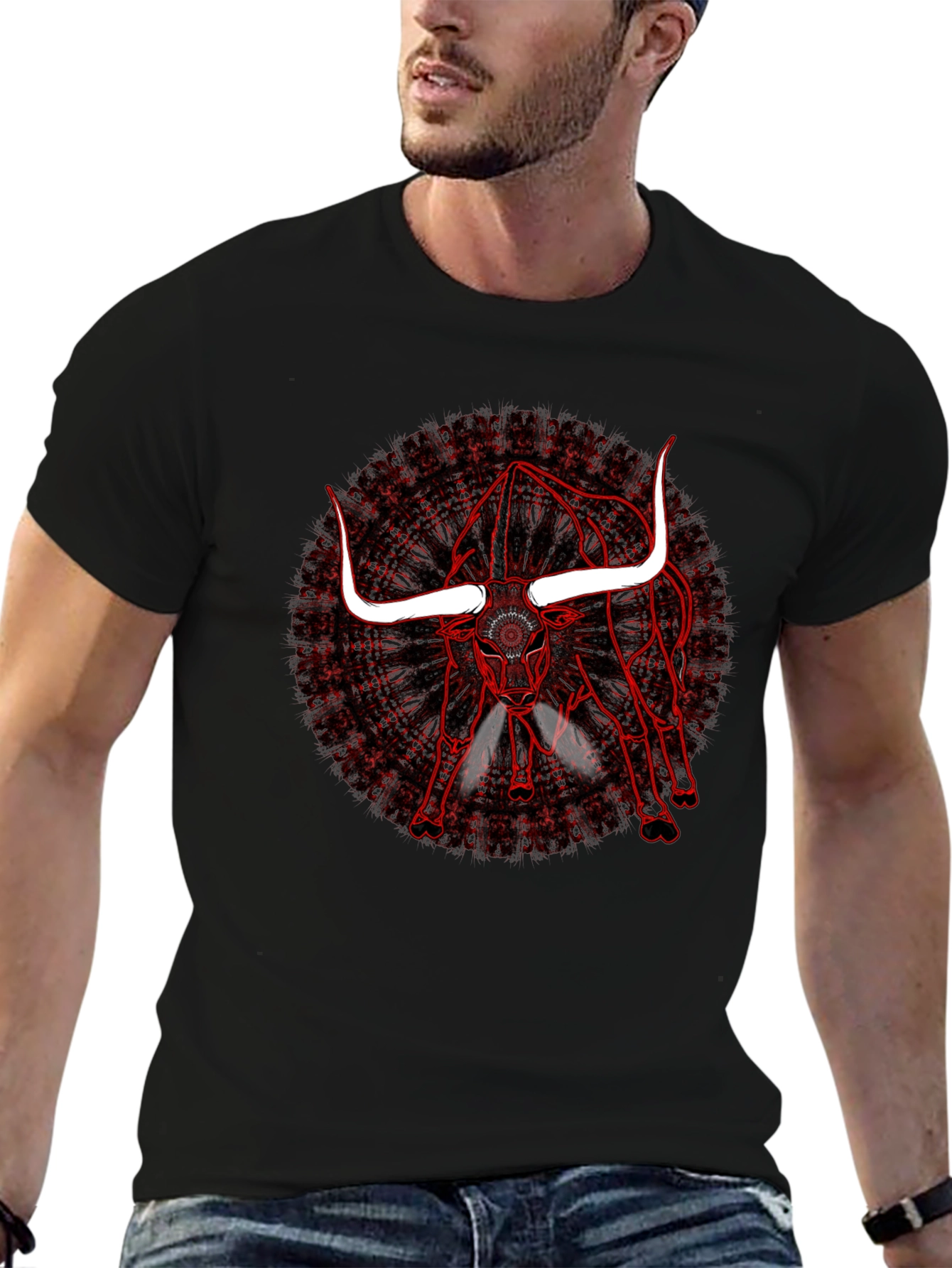 Red Bull Graphic T-Shirt - Mens Black Tee