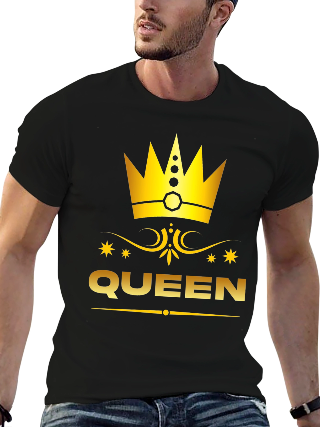 Queen Graphic Print Tee - Royal Style