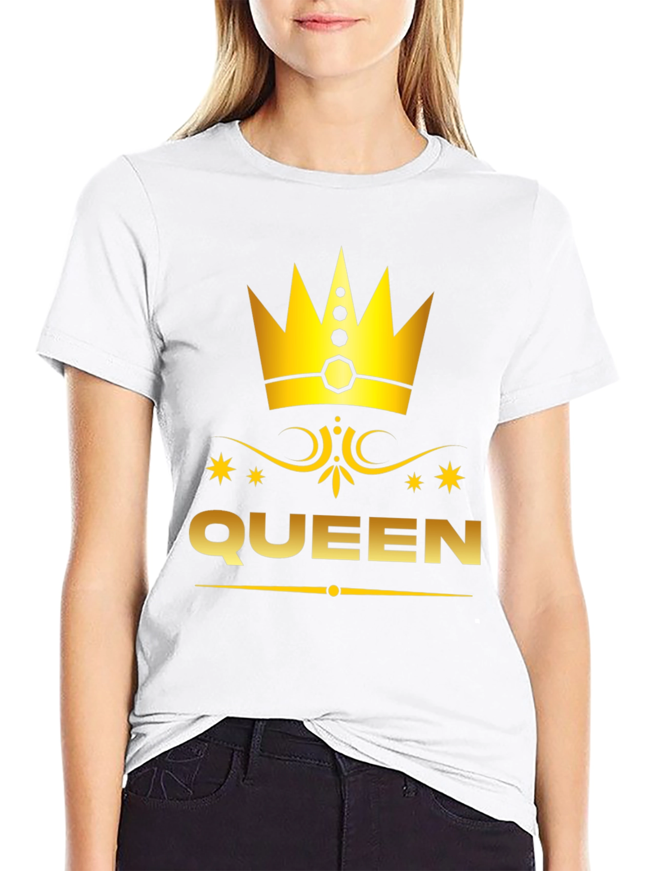 Queen Graphic Print Tee - Royal Style