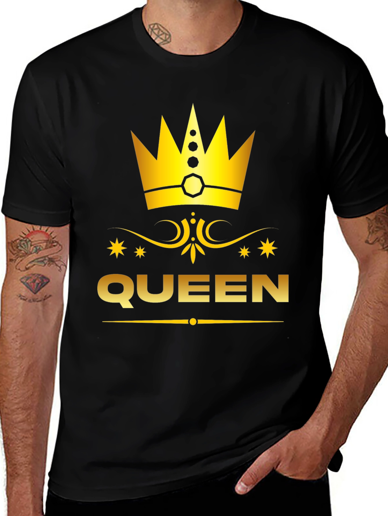 Queen Graphic Print Tee - Royal Style
