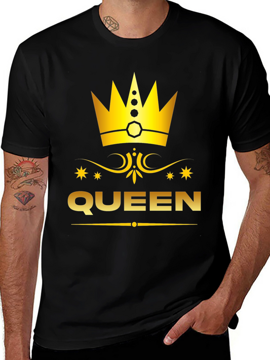 Queen Graphic Print Tee - Royal Style