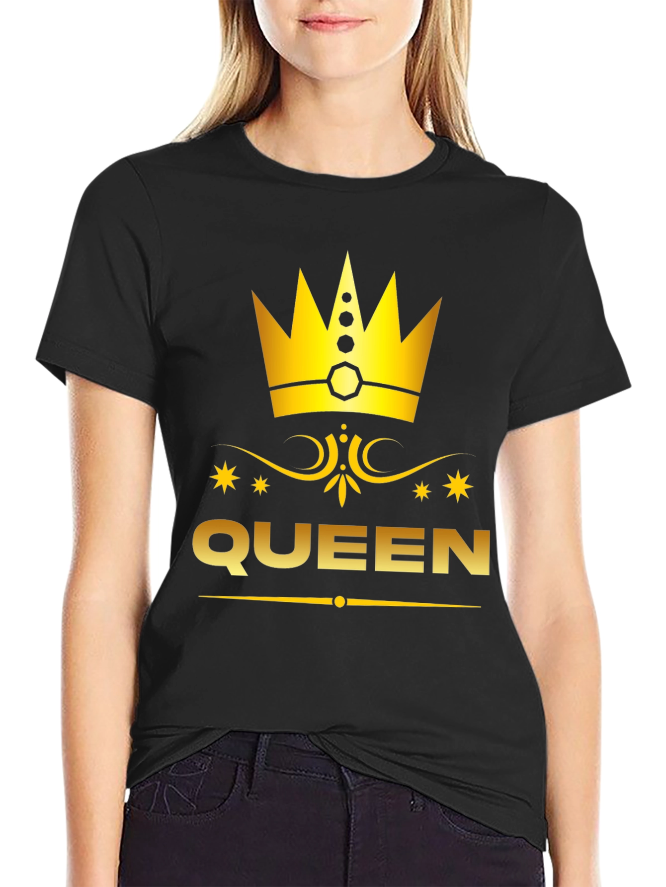 Queen Graphic Print Tee - Royal Style