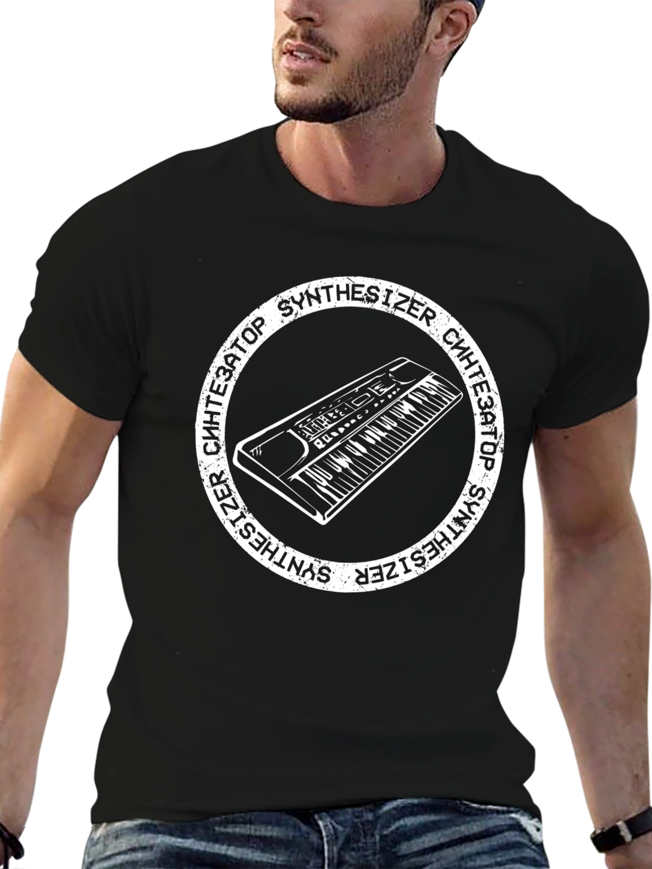 Synthesizer Graphic Tee - Musician Style