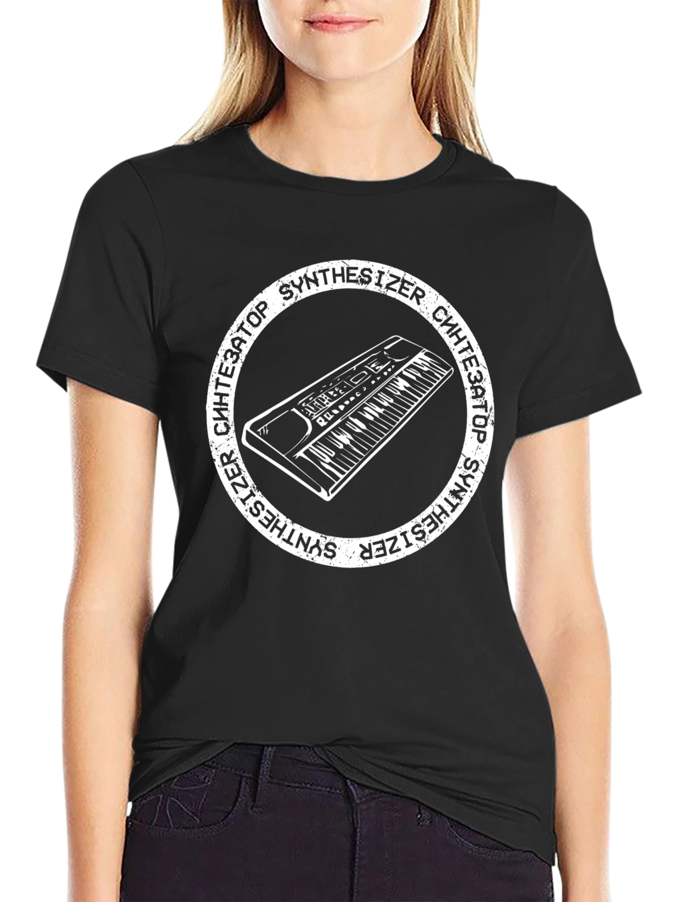 Synthesizer Graphic Tee - Musician Style