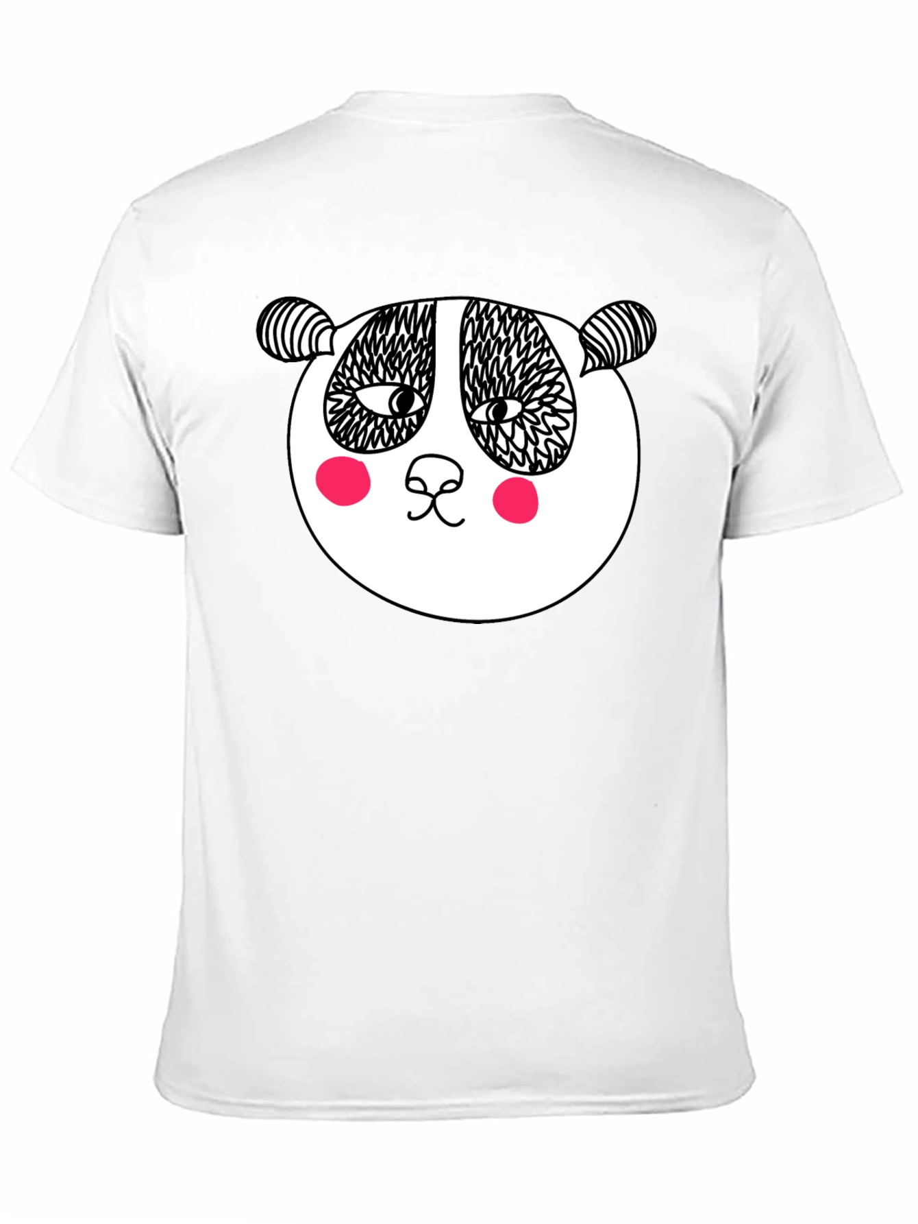 Fun Panda Graphic Tee - Black Cotton T-Shirt