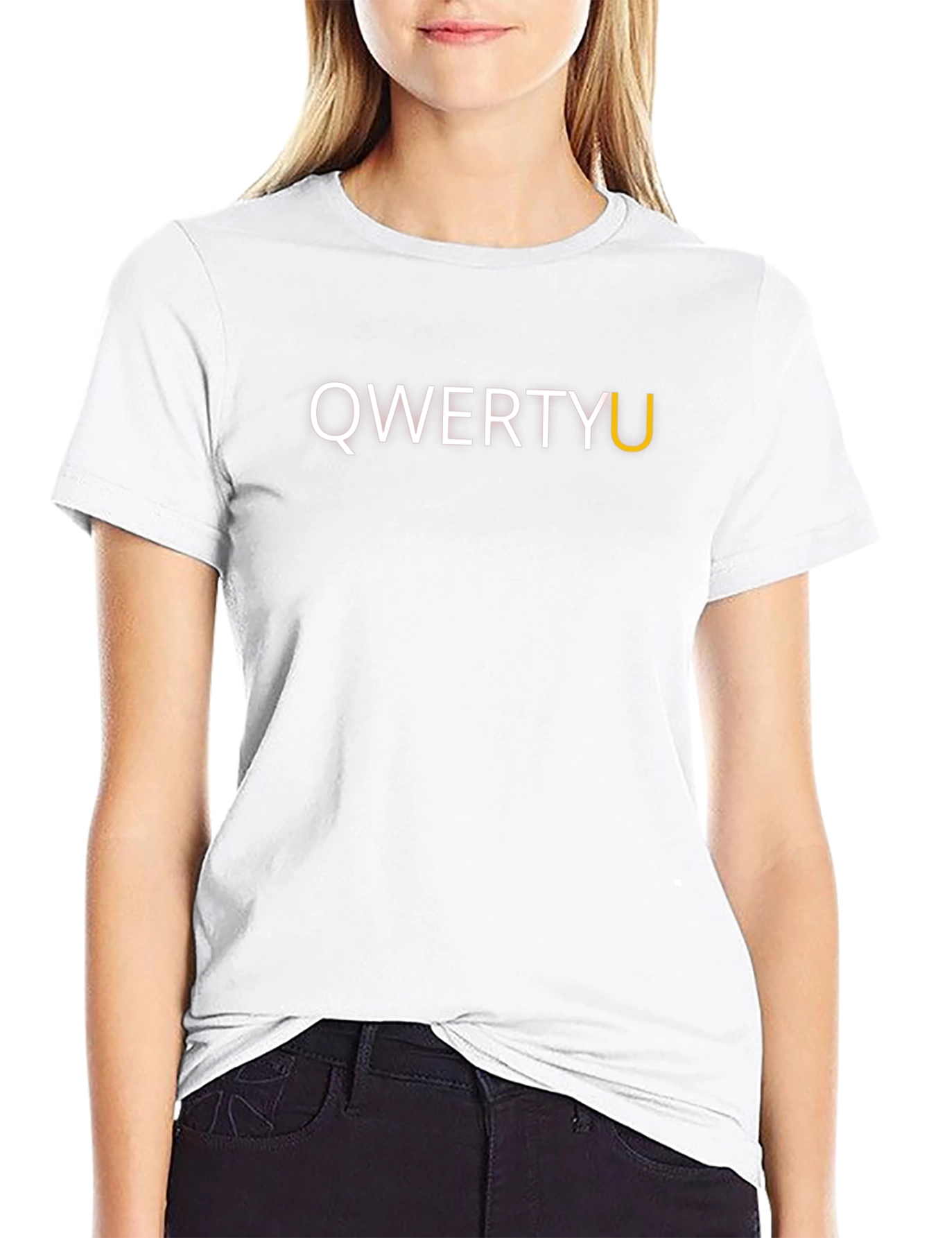 QWERTYU T-Shirt - Cool Typographic Design