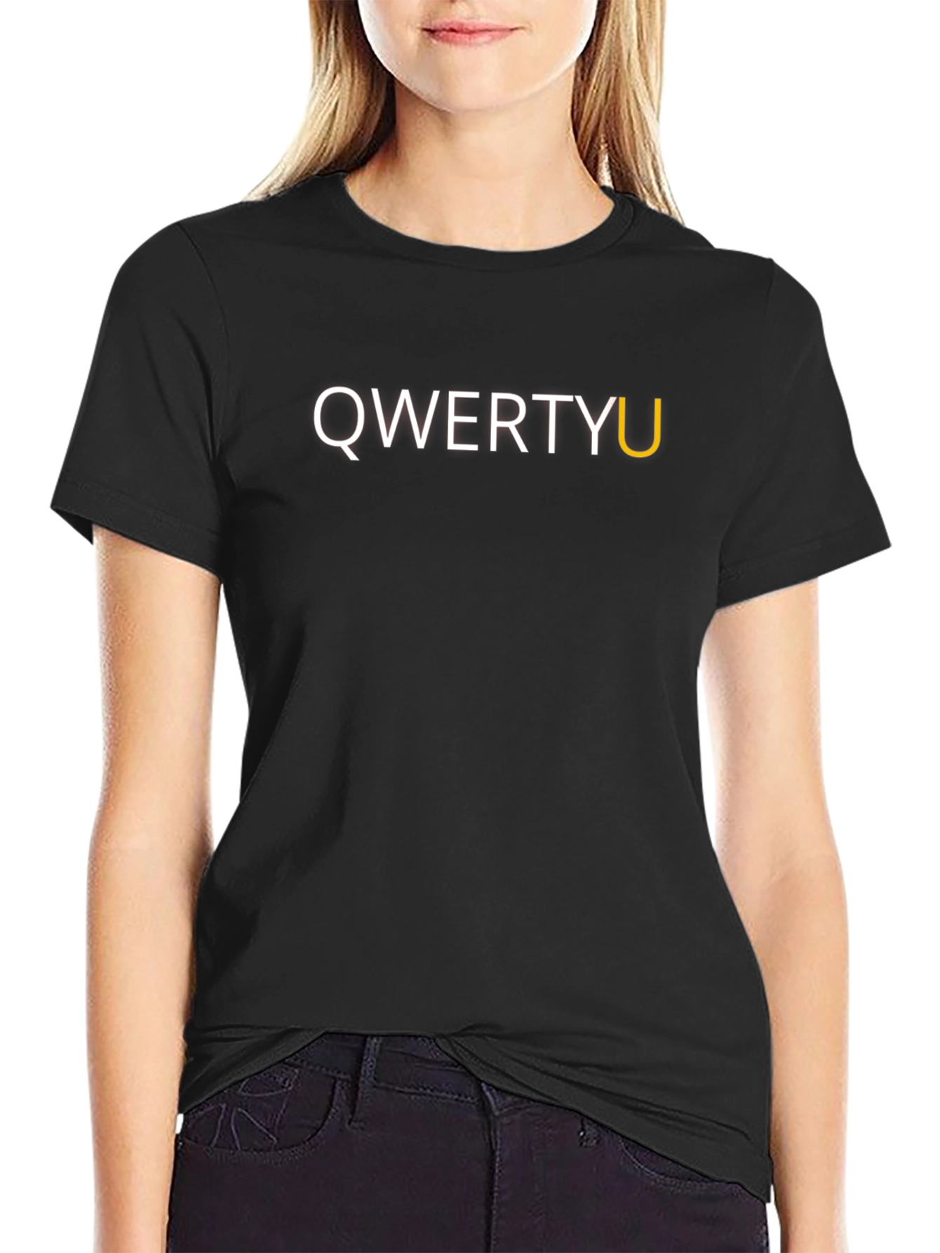 QWERTYU T-Shirt - Cool Typographic Design