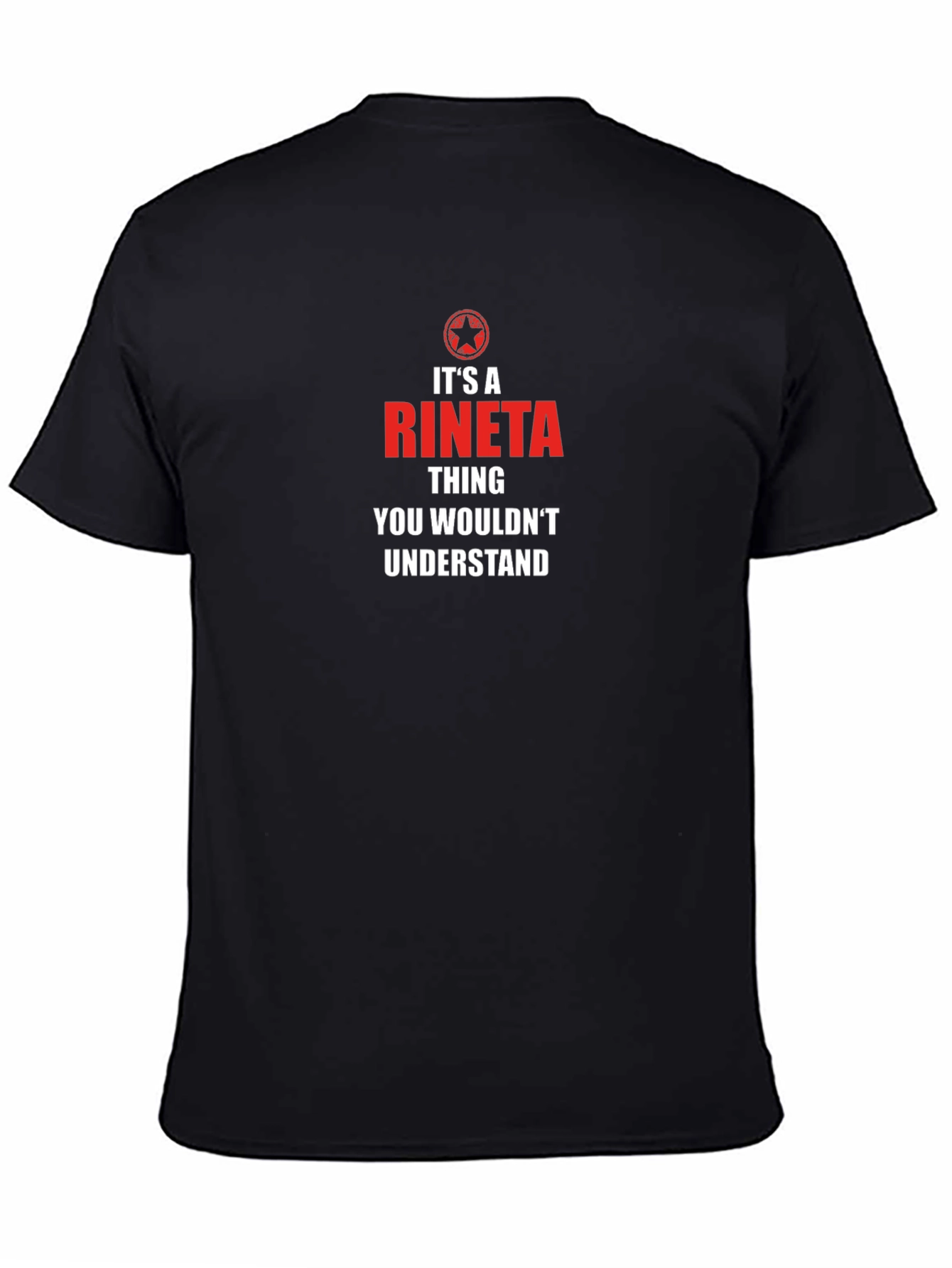 Its a Rineta Thing T-Shirt - Black