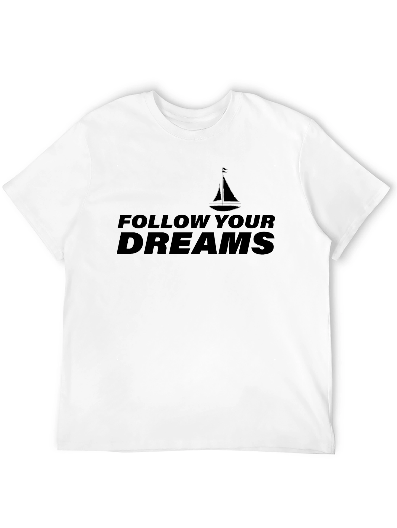 Follow Your Dreams Black Graphic Tee