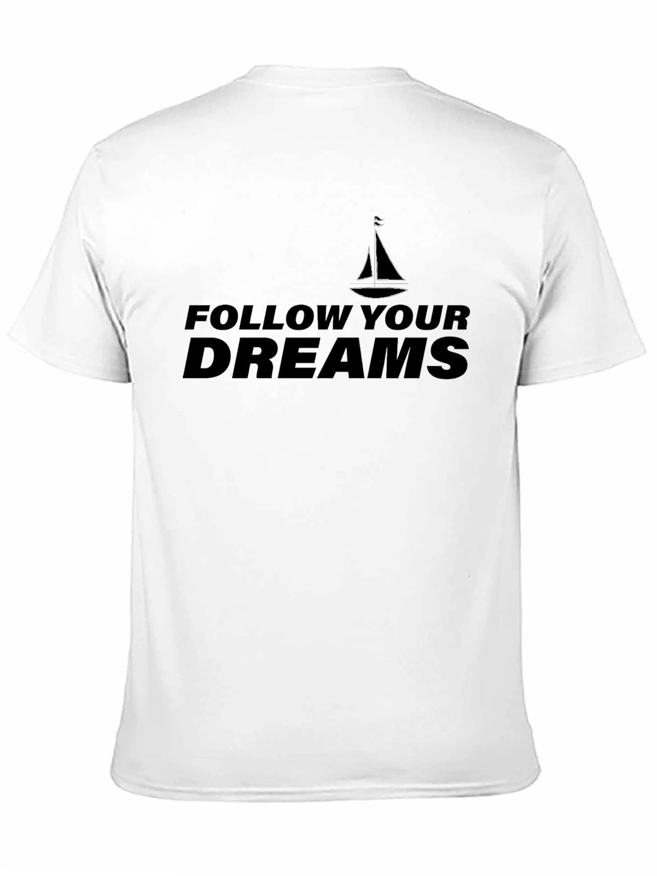 Follow Your Dreams Black Graphic Tee