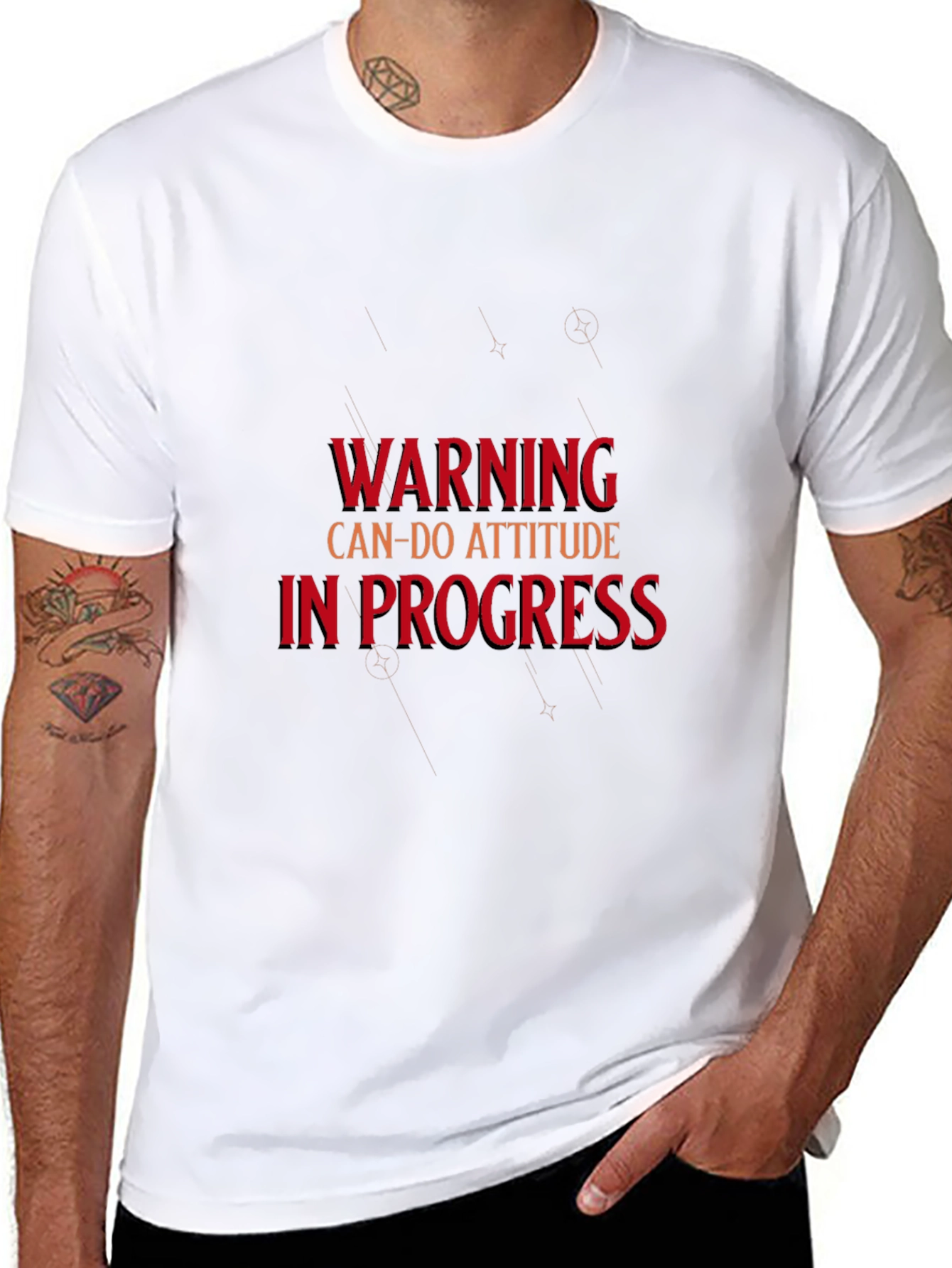 Warning Can-Do Attitude T-Shirt