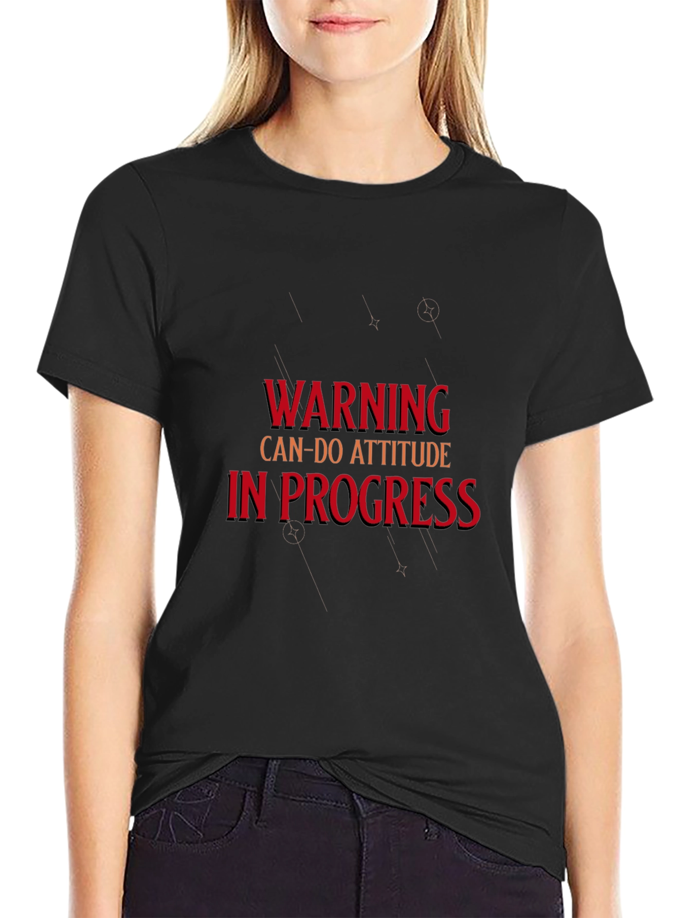 Warning Can-Do Attitude T-Shirt
