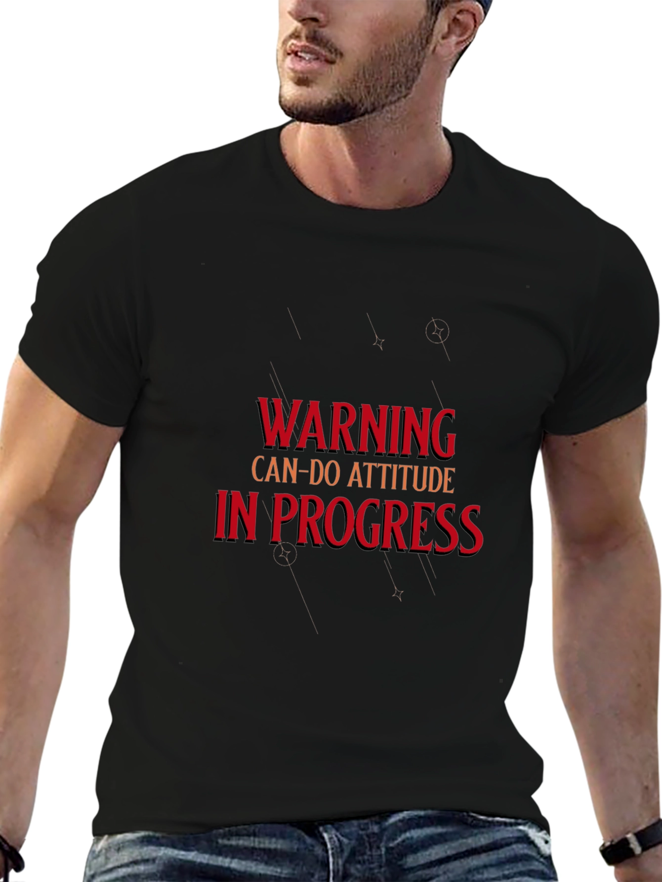 Warning Can-Do Attitude T-Shirt