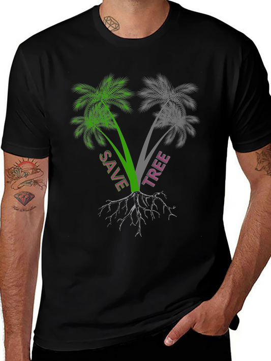 Save Tree Graphic Tee - Eco-Friendly Design