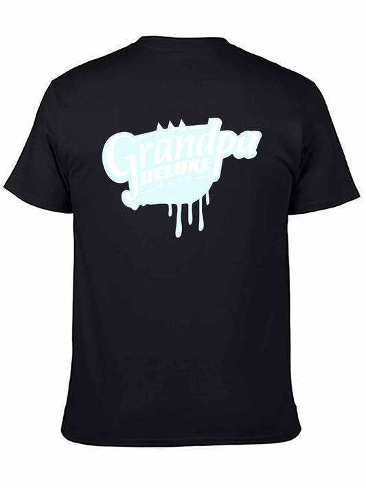 Grandpa Deluxe Graphic T-Shirt - Black