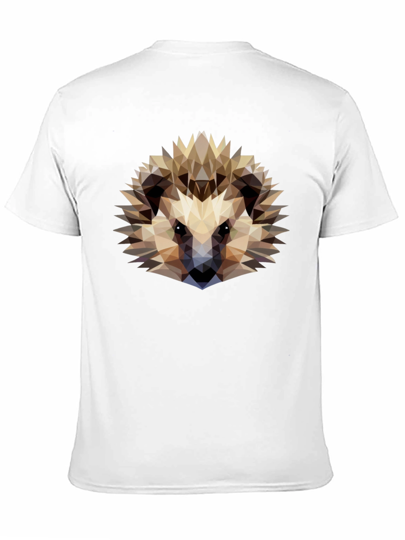 Geometric Hedgehog Graphic T-Shirt - Black