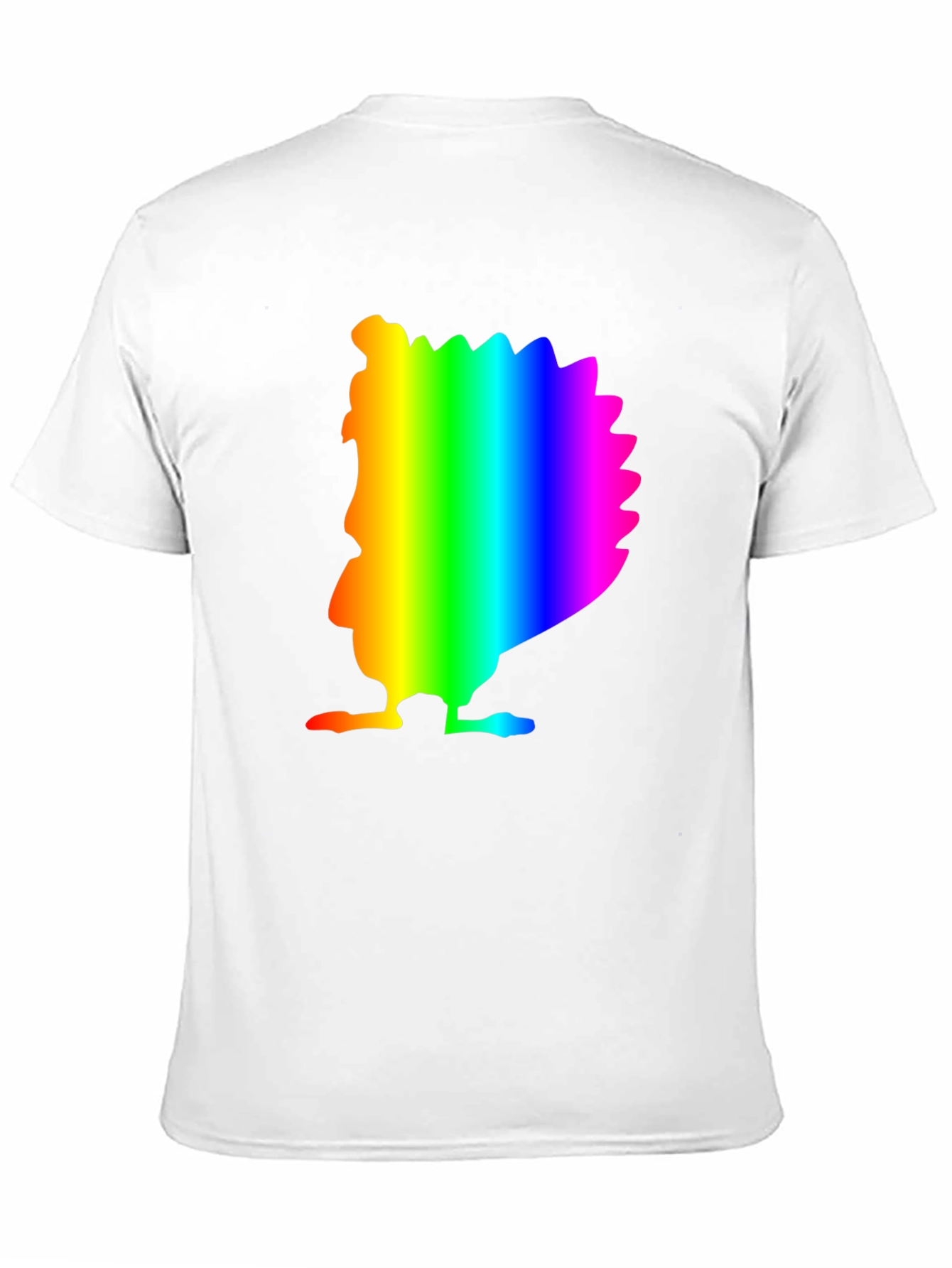 Rainbow Turkey Graphic Black Tee