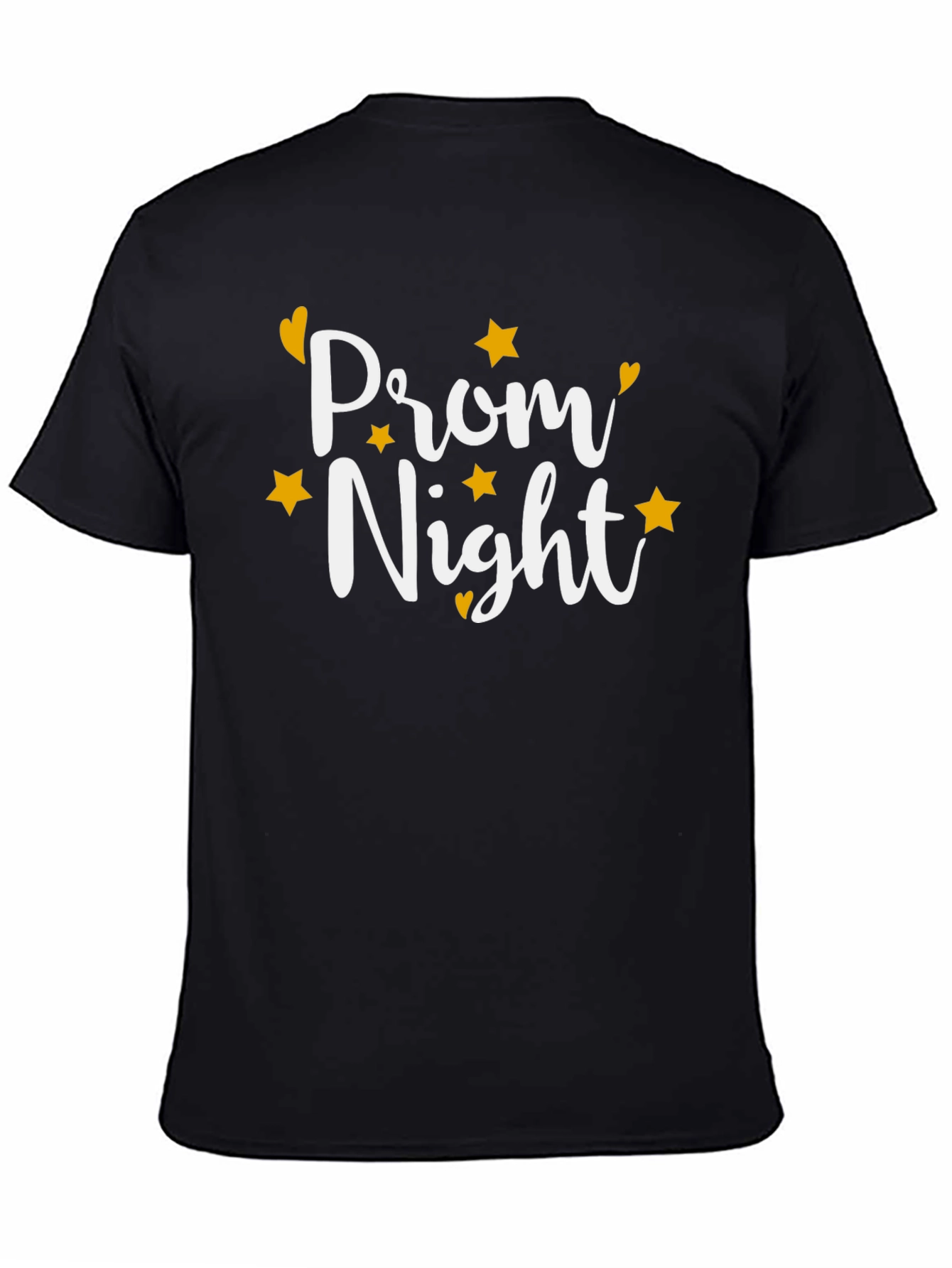 Prom Night Graphic Tee - Black Casual T-Shirt