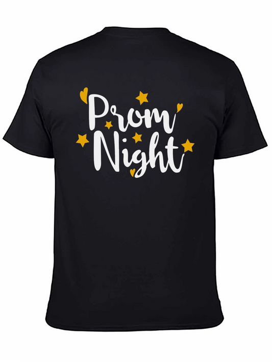 Prom Night Graphic Tee - Black Casual T-Shirt