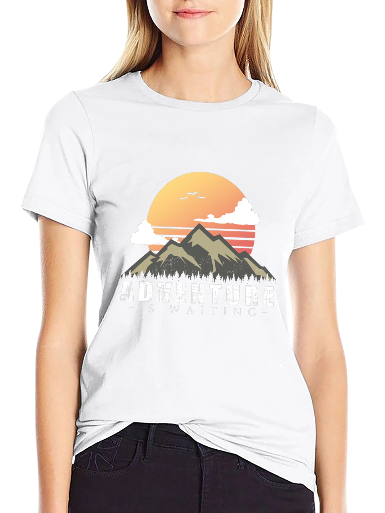 Adventure Awaits Graphic Tee - Black Mountain Shirt