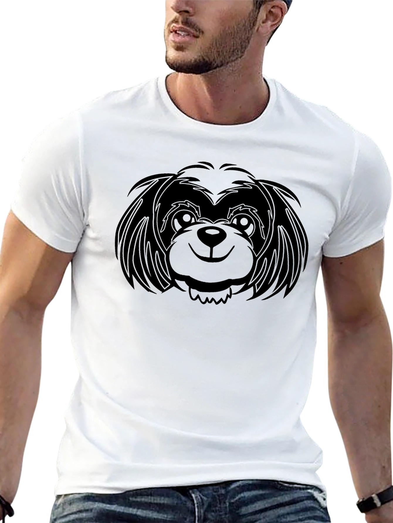 Cute Dog Graphic T-Shirt – Casual Dog Lover Tee