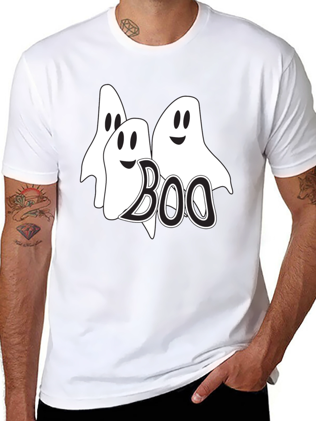 Boo Ghosts Graphic Tee - Halloween