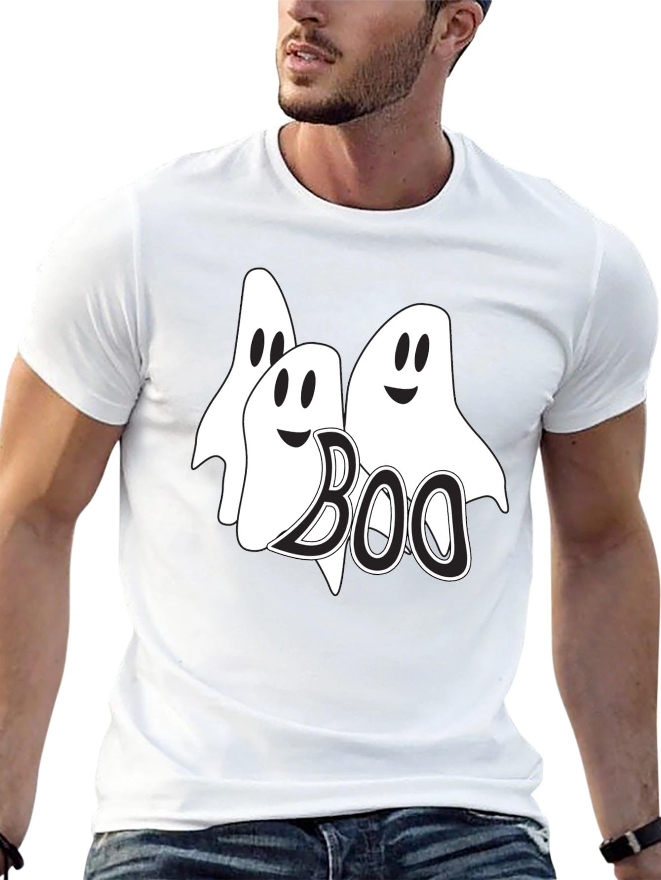 Boo Ghosts Graphic Tee - Halloween