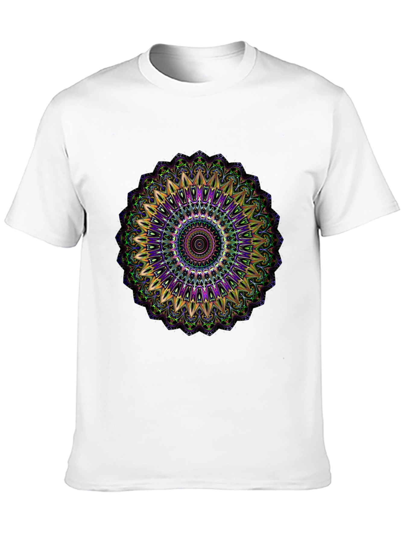 Mandala Graphic Tee - Black Cotton Blend