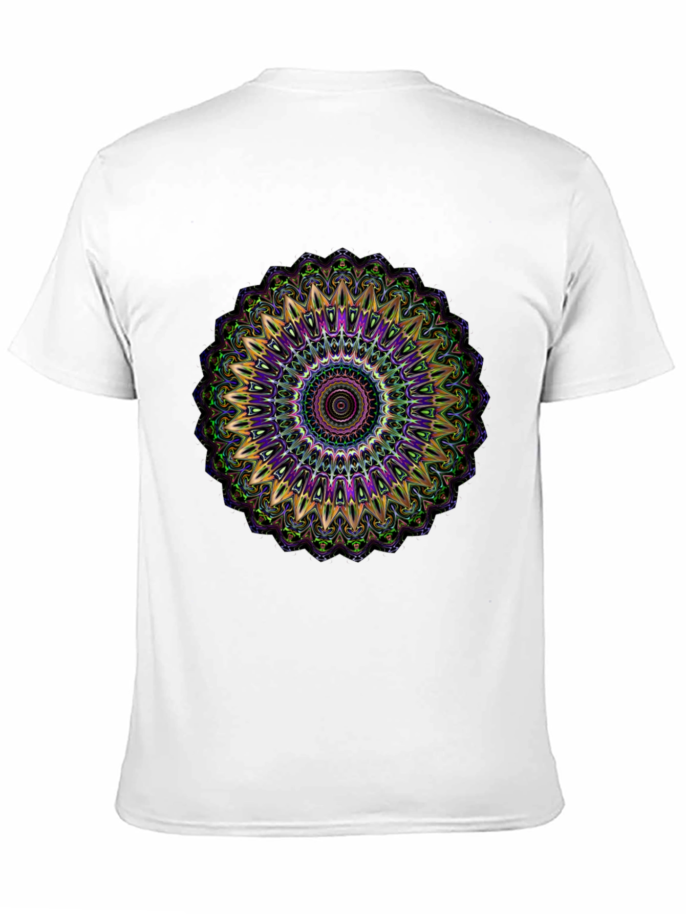 Mandala Graphic Tee - Black Cotton Blend