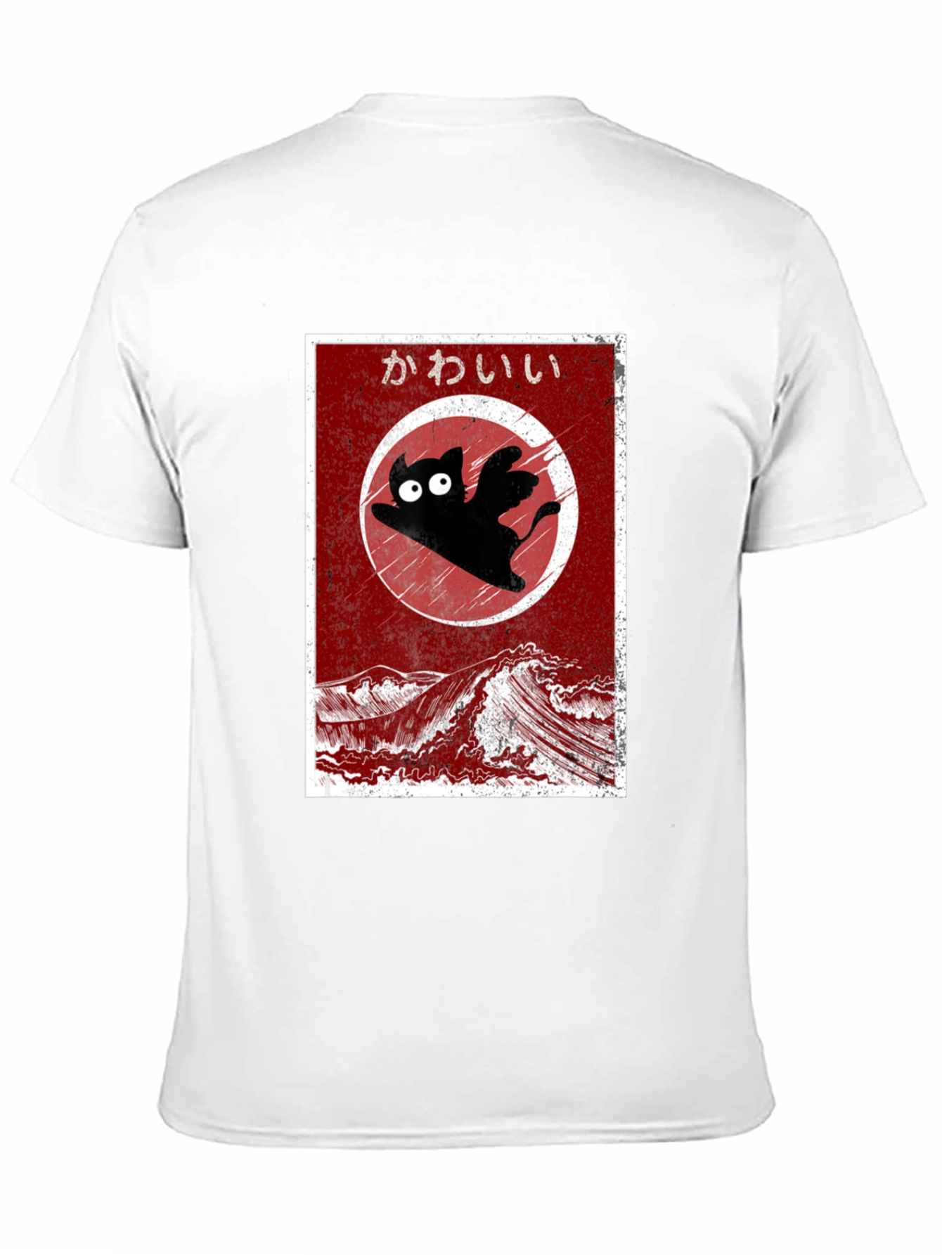 Kawaii Flying Cat T-Shirt - Anime Style