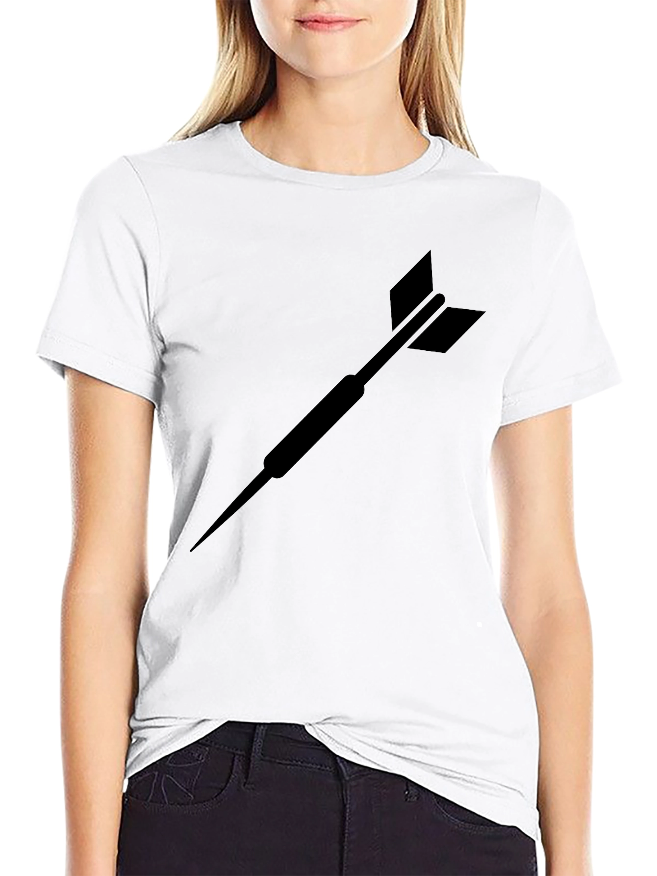 Black Dart T-Shirt: Classic Tee for Dart Players