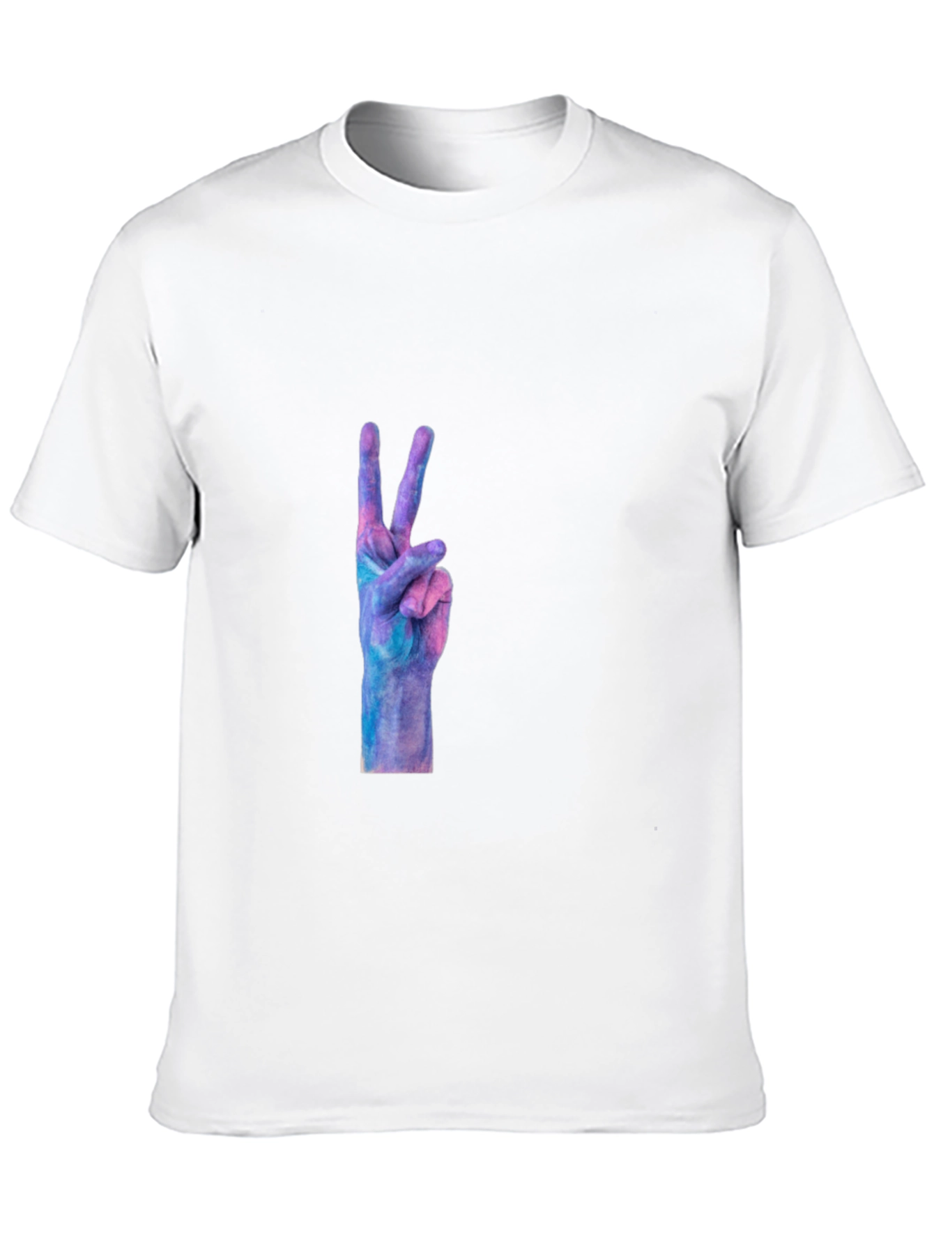 Peace Sign Graphic Black T-Shirt