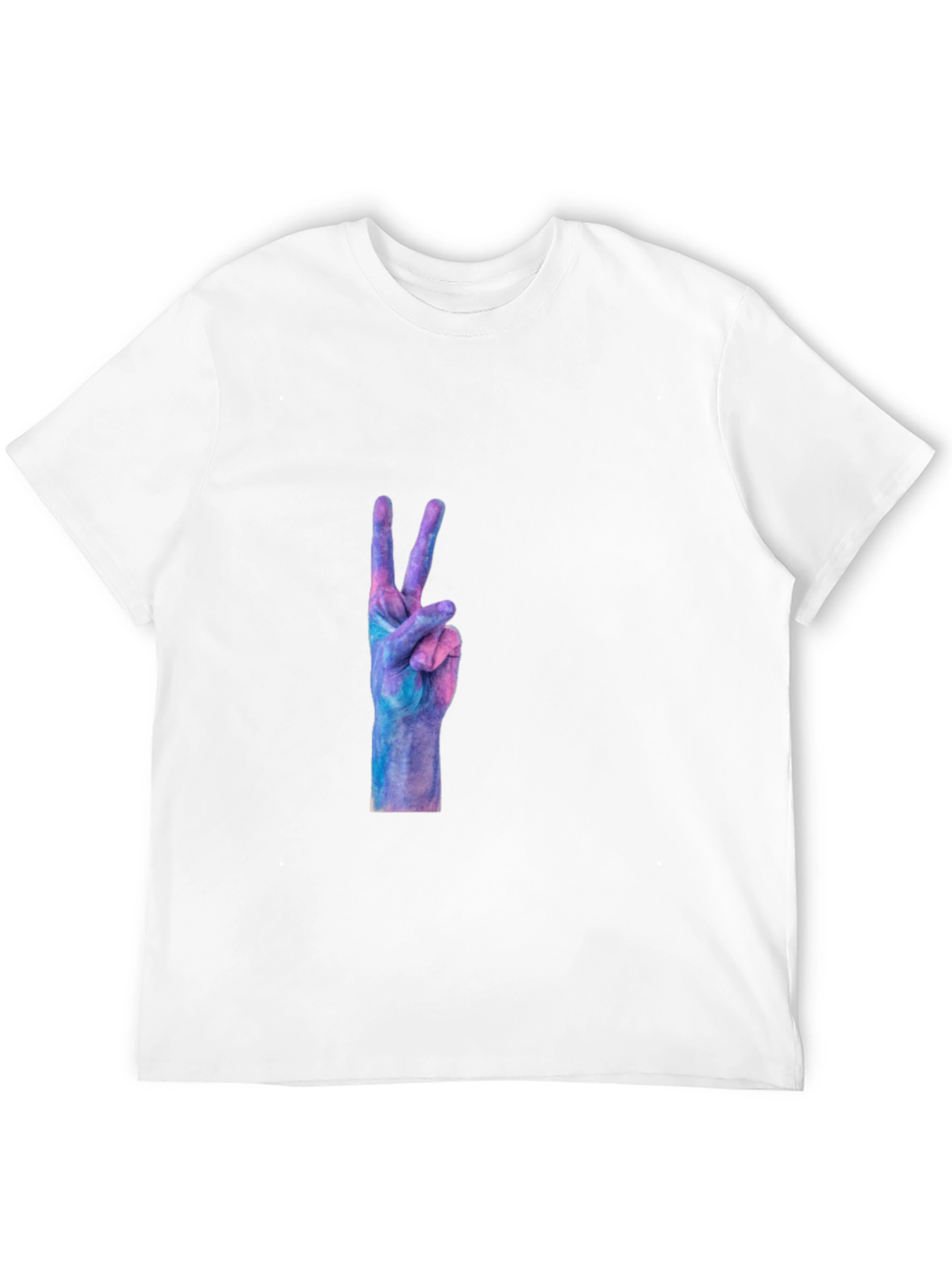 Peace Sign Graphic Black T-Shirt