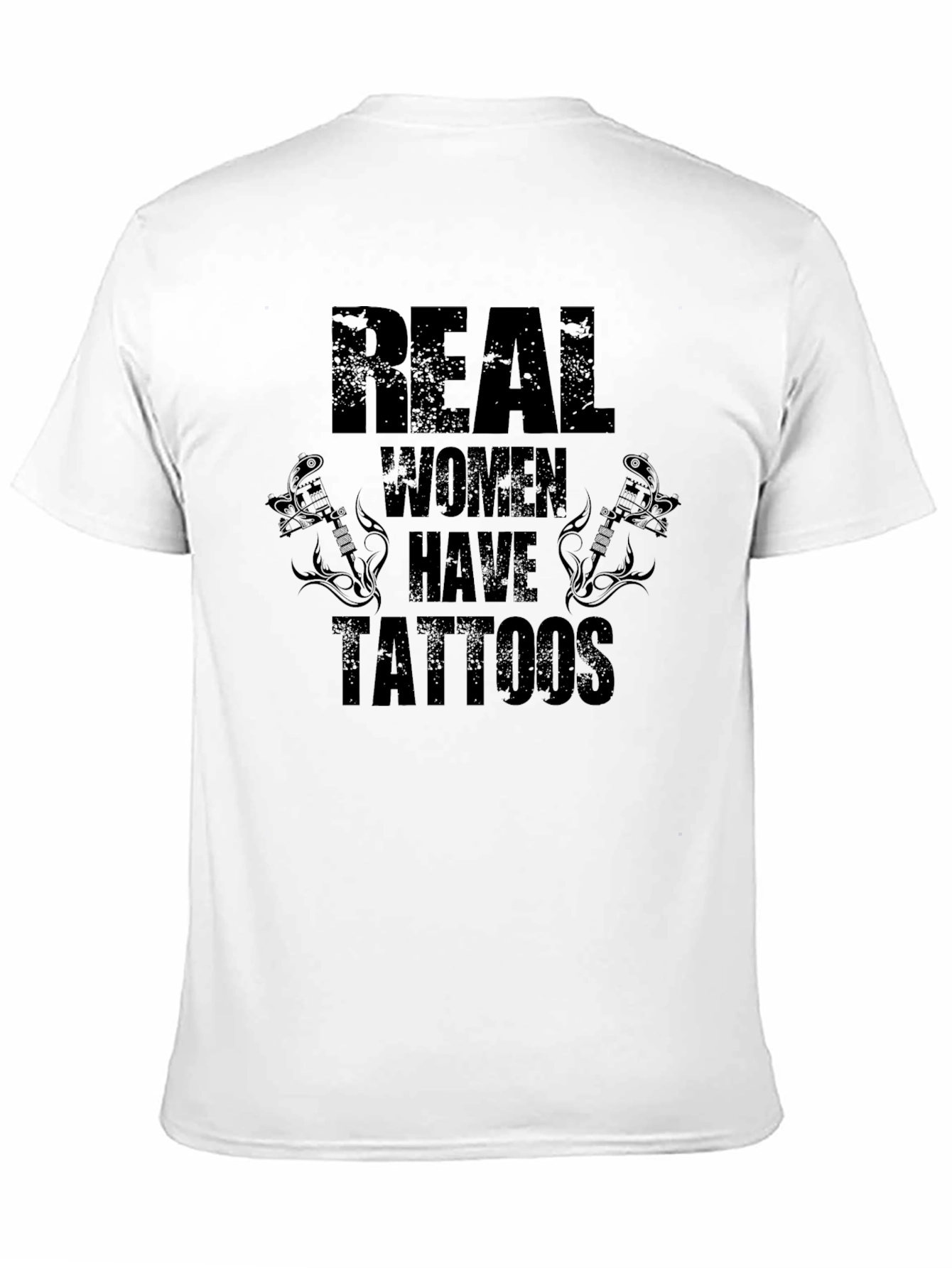 Real Women Have Tattoos Graphic Tee - Black