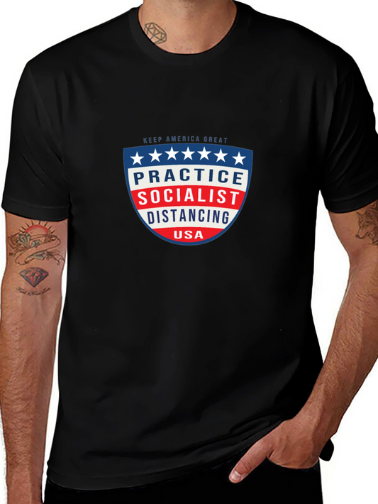 Practice Socialist Distancing USA T-Shirt