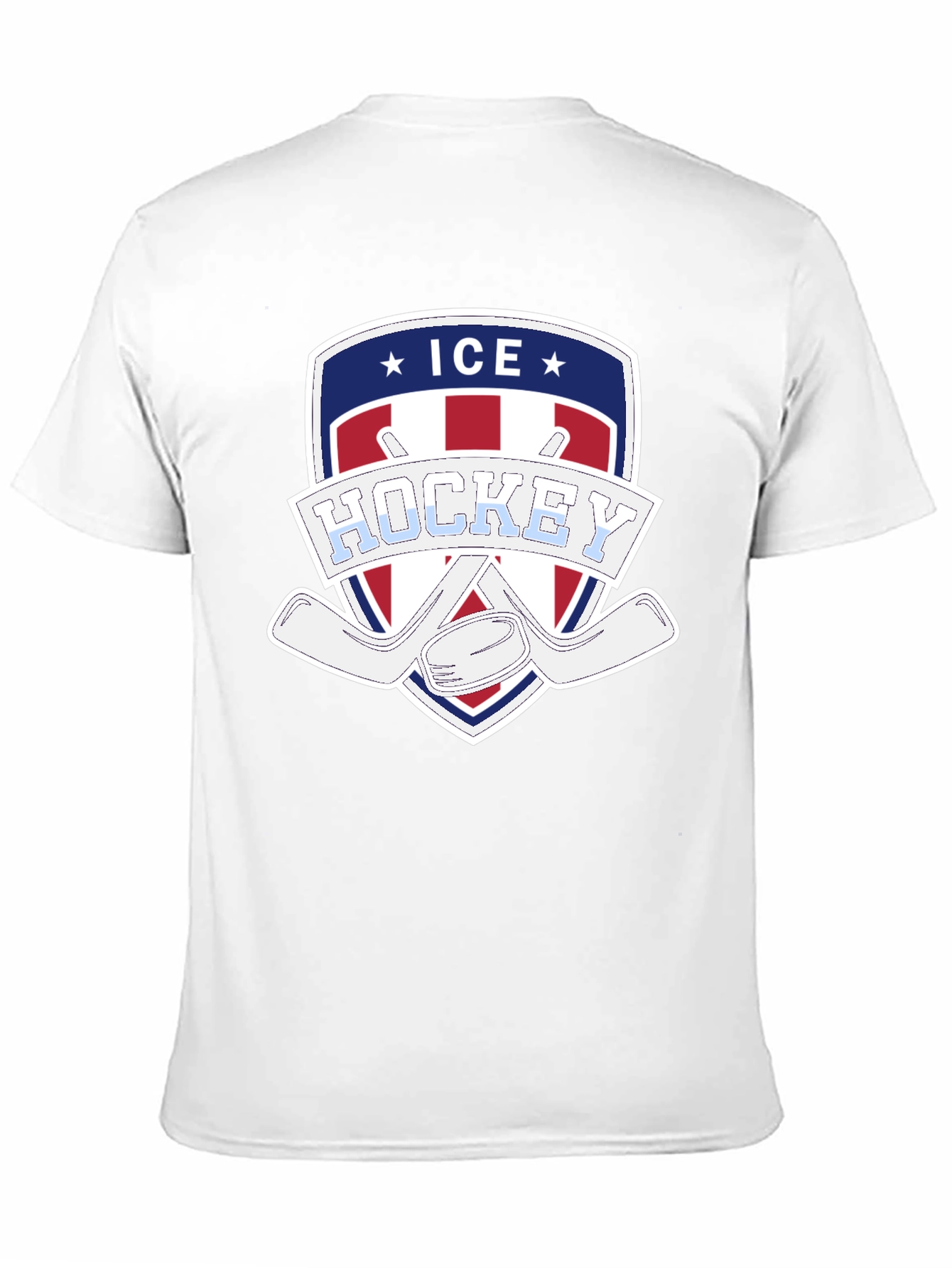 Ice Hockey Patriotic Graphic Tee
