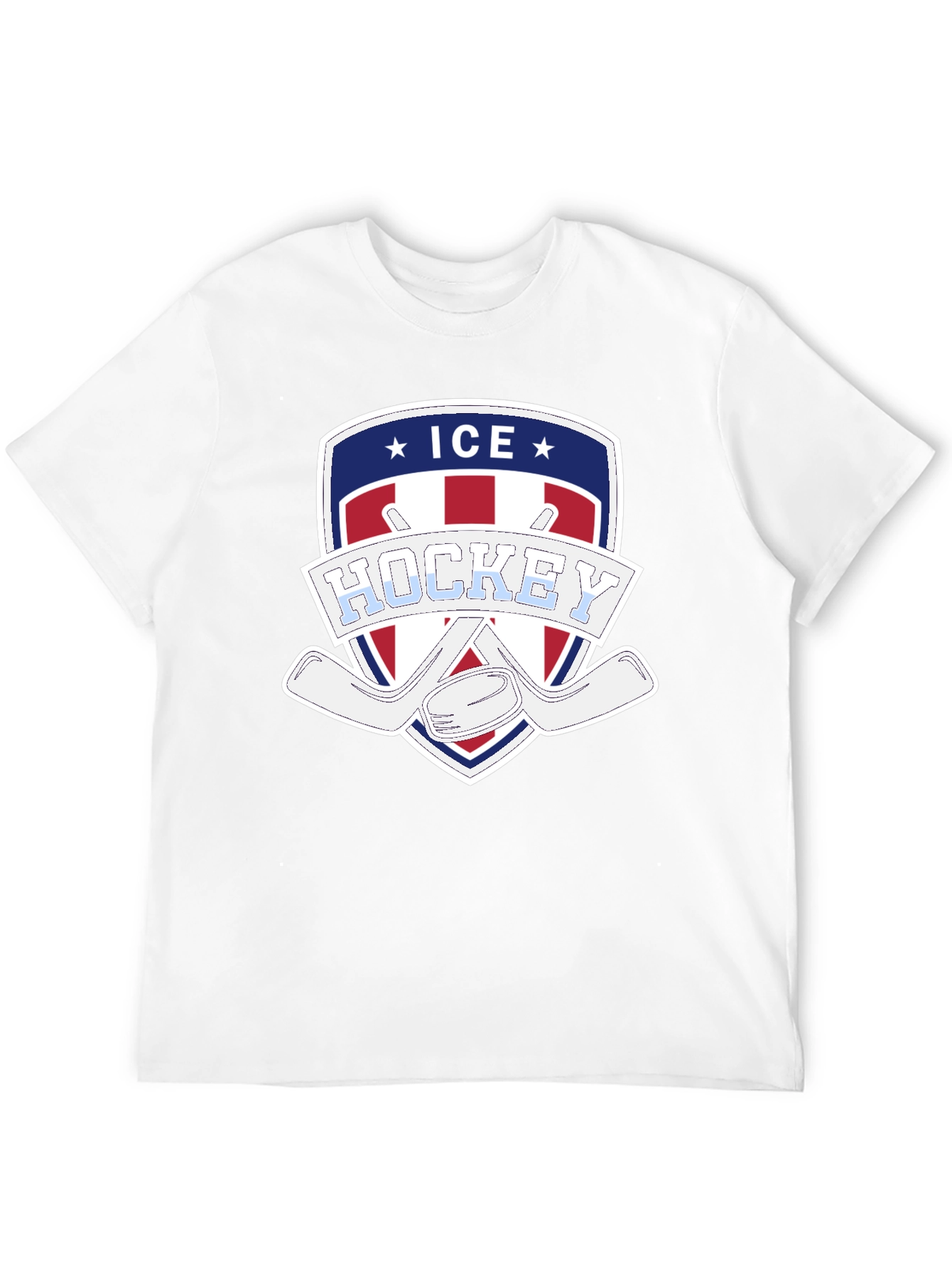 Ice Hockey Patriotic Graphic Tee