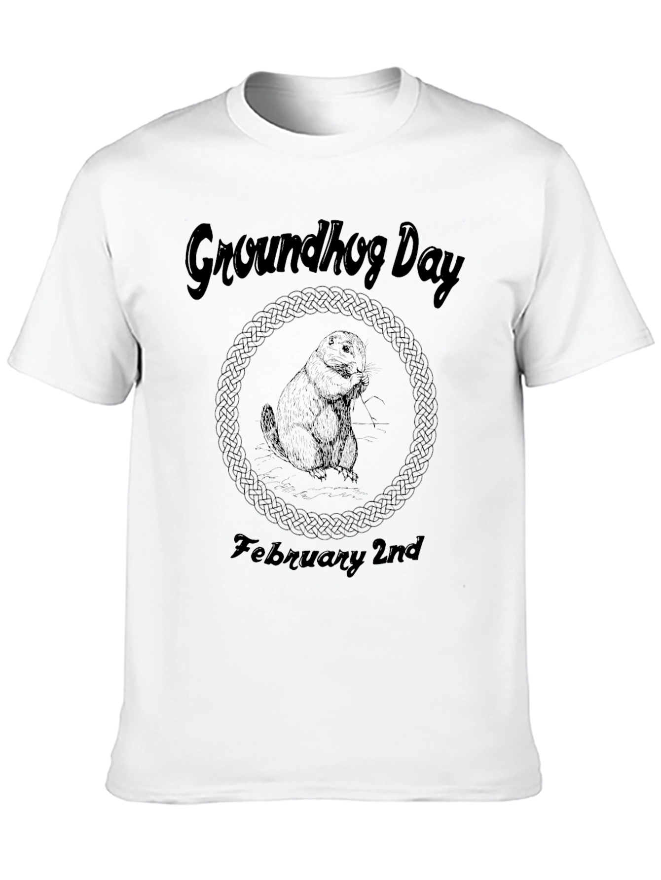 Groundhog Day February 2nd Black T-Shirt
