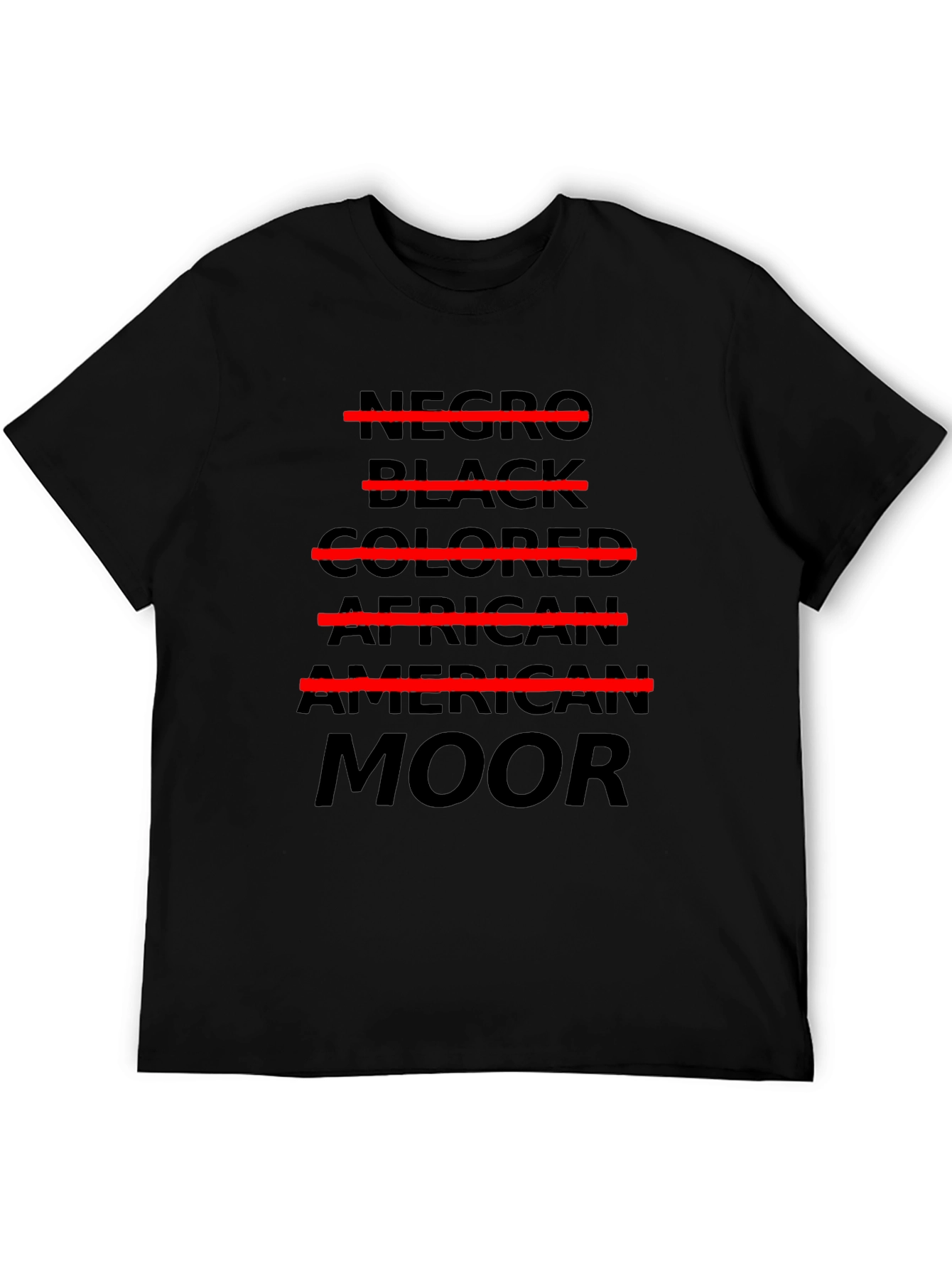 Provocative Negro Crossed Out T-Shirt