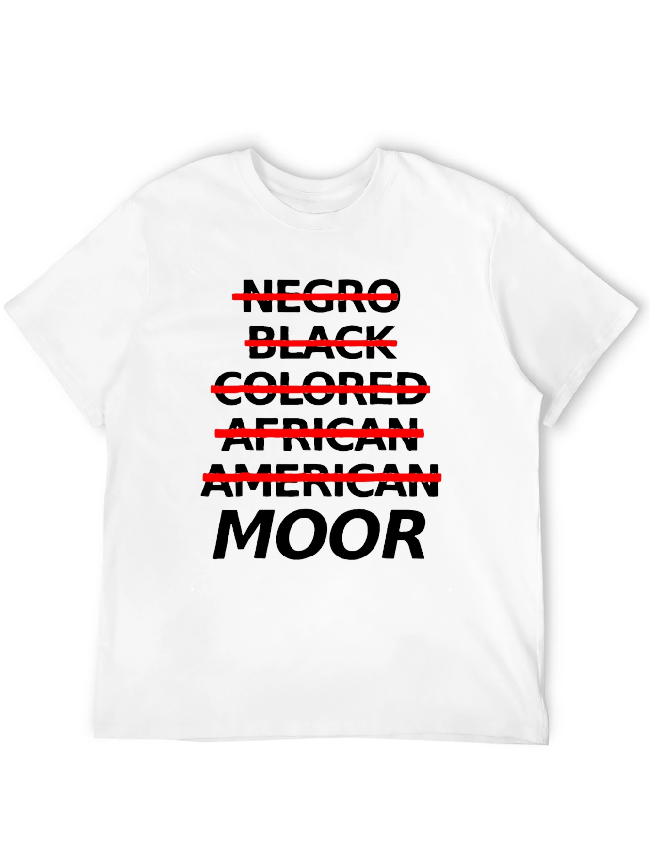 Provocative Negro Crossed Out T-Shirt