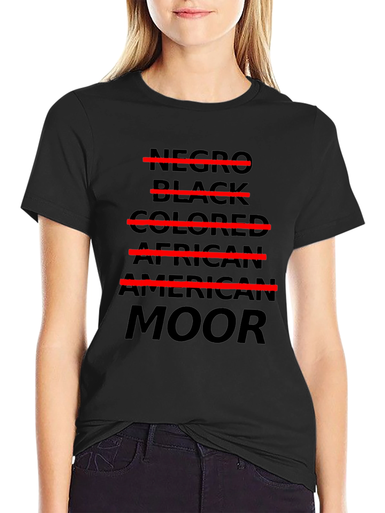 Provocative Negro Crossed Out T-Shirt