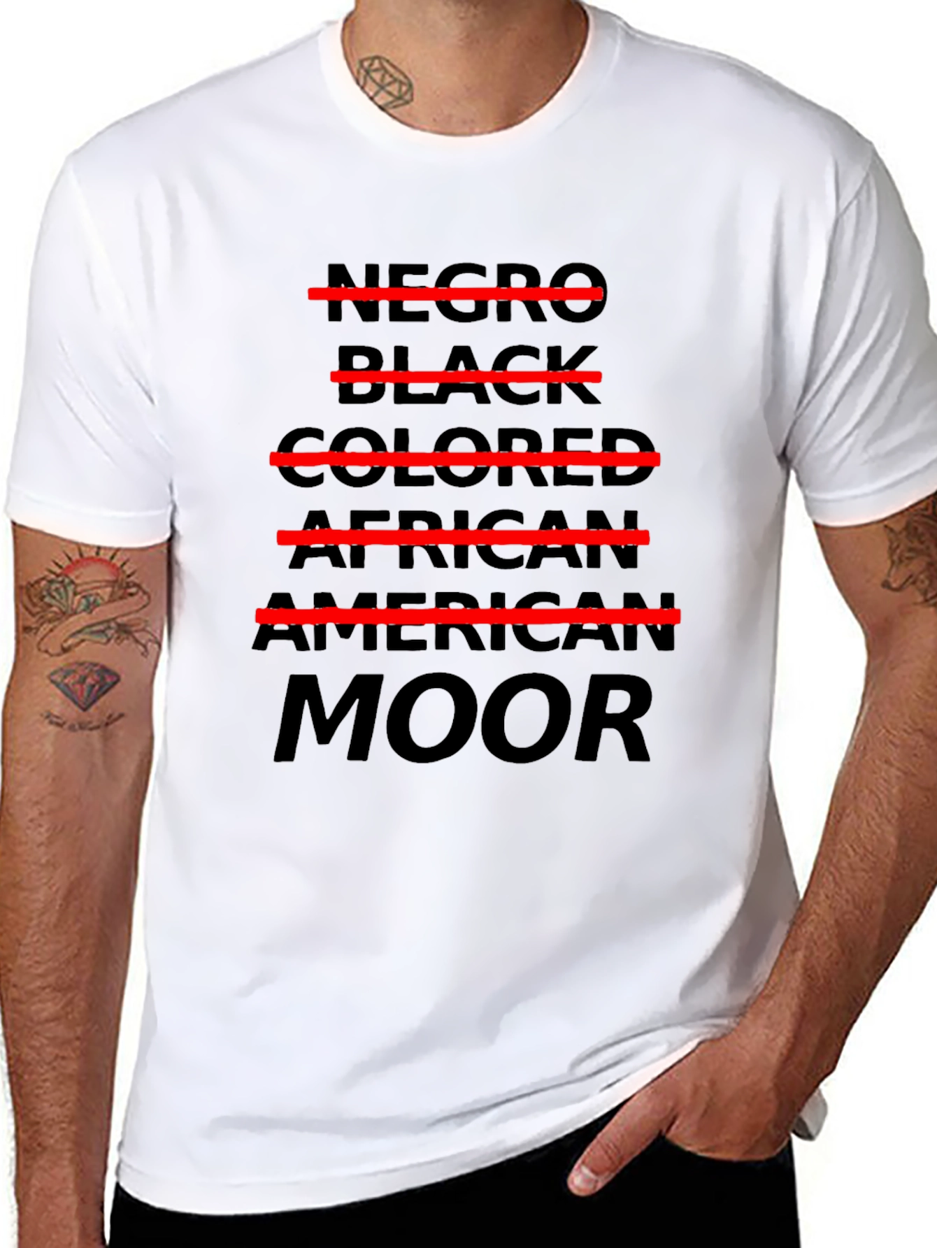 Provocative Negro Crossed Out T-Shirt