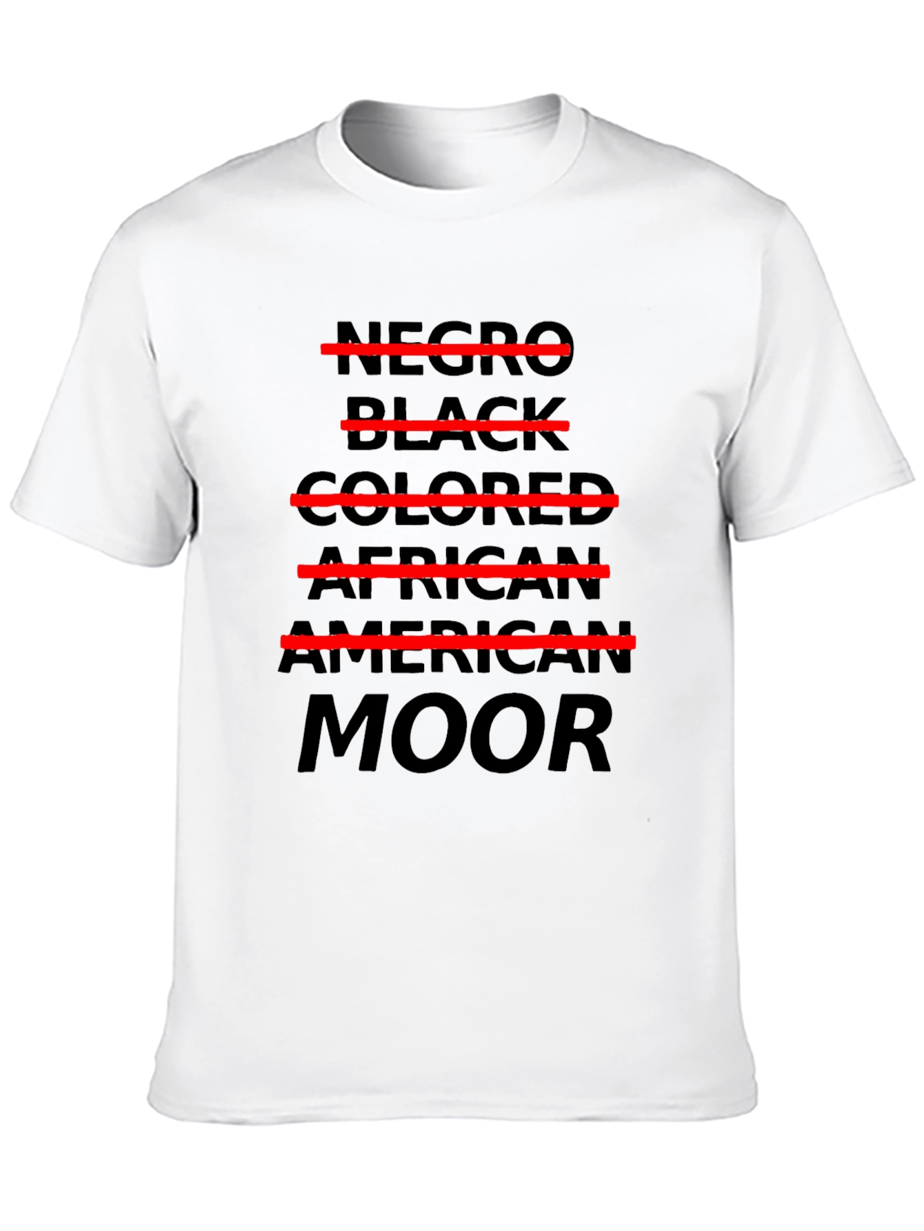 Provocative Negro Crossed Out T-Shirt