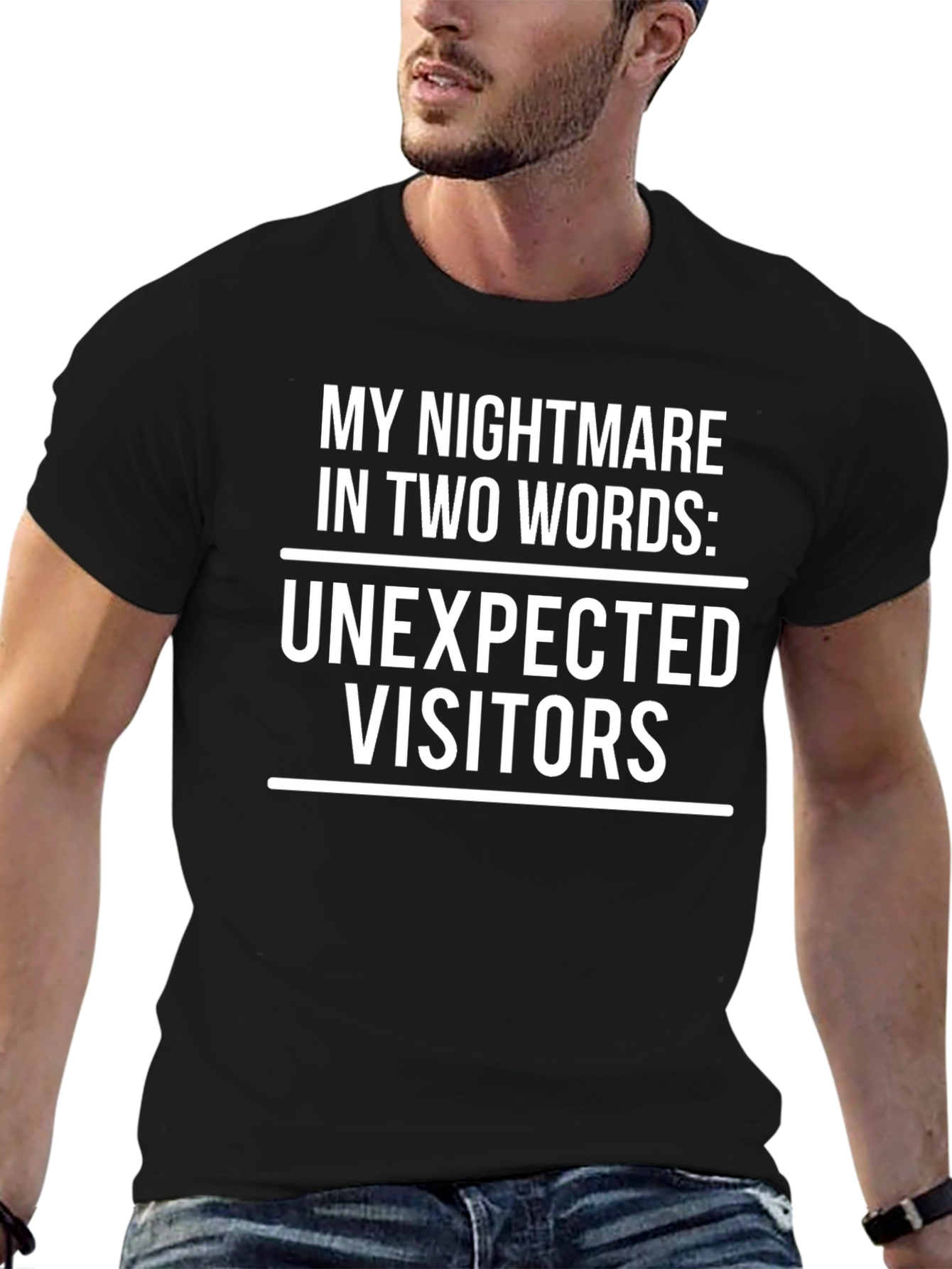Funny Unexpected Visitors Graphic T-Shirt