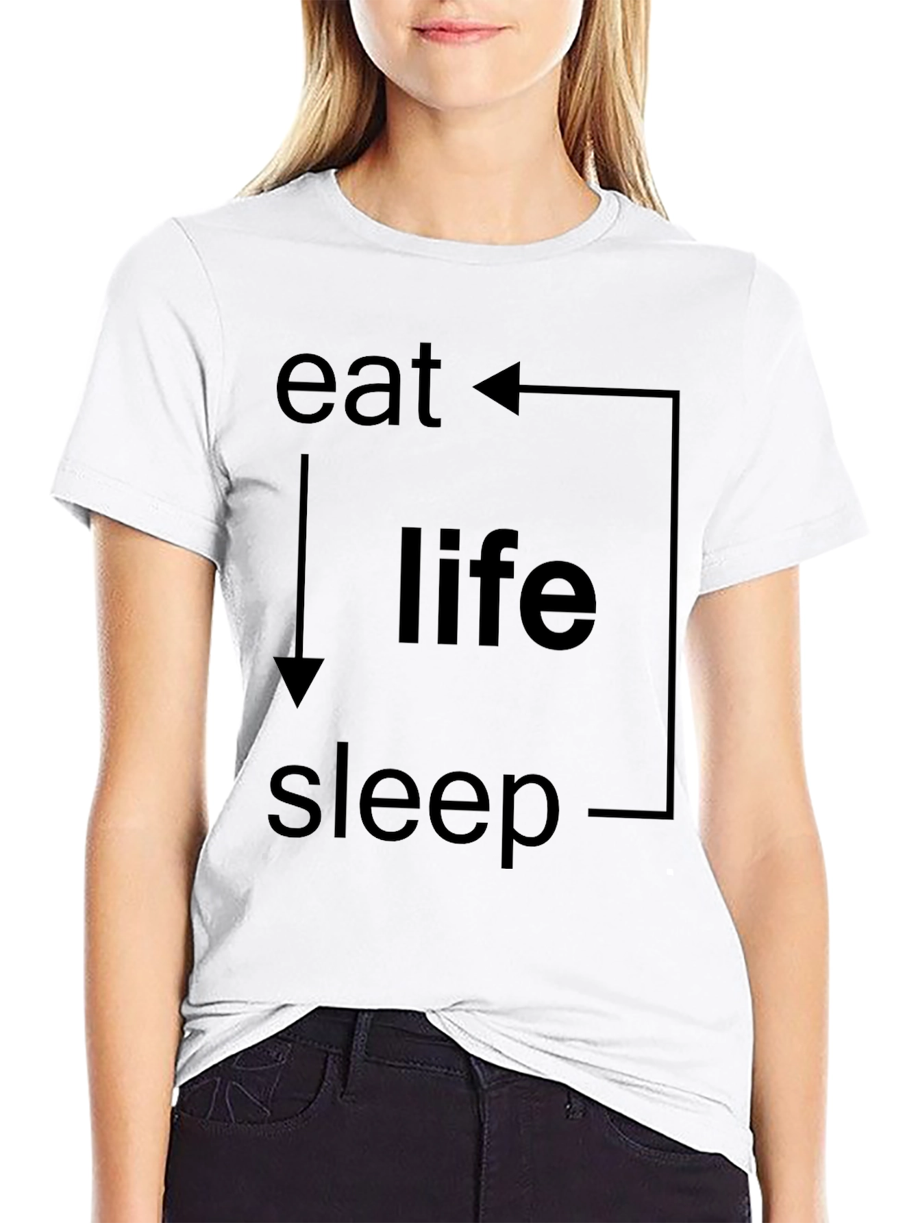 Eat Life Sleep Cycle Graphic T-Shirt