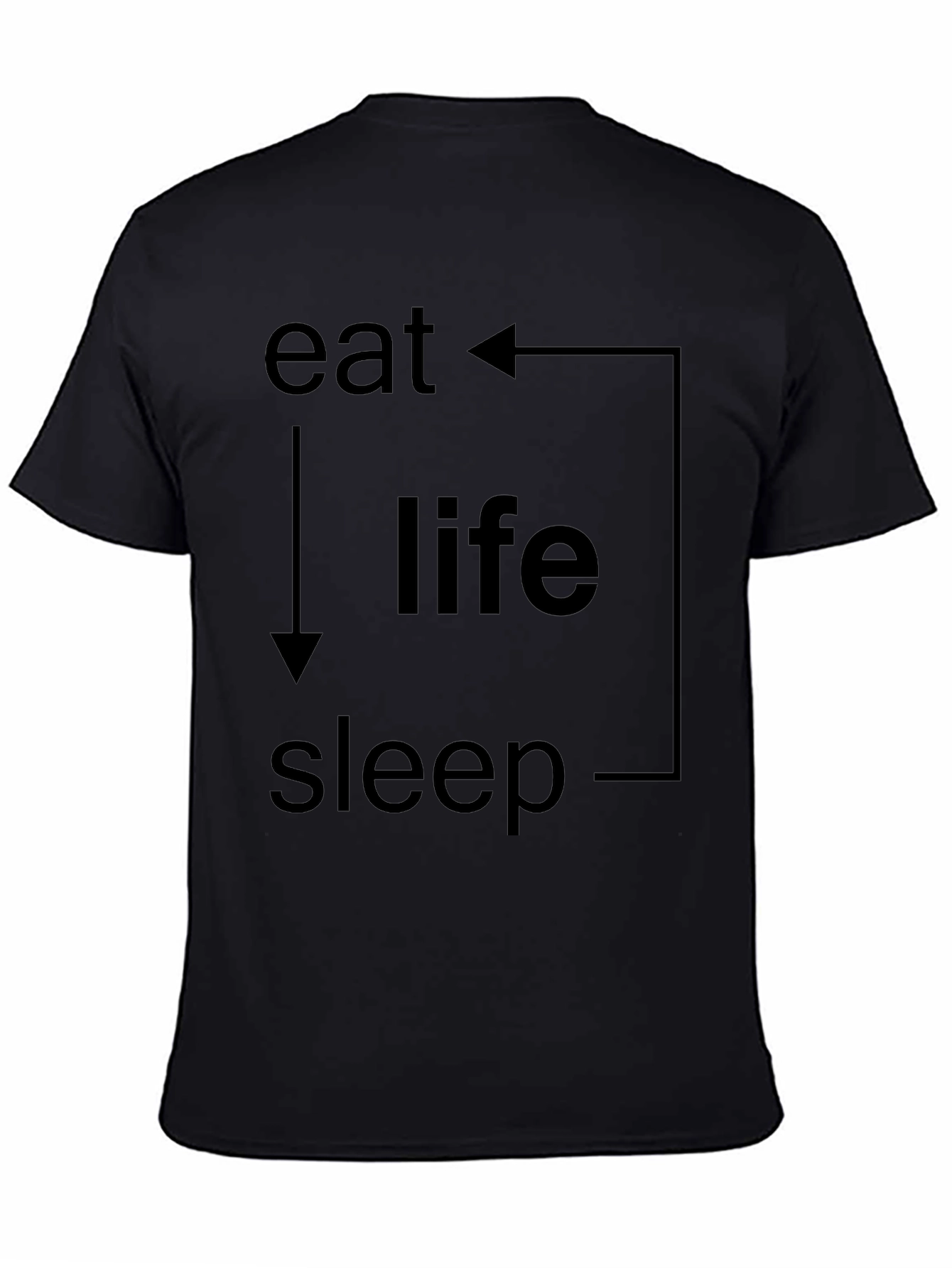 Eat Life Sleep Cycle Graphic T-Shirt