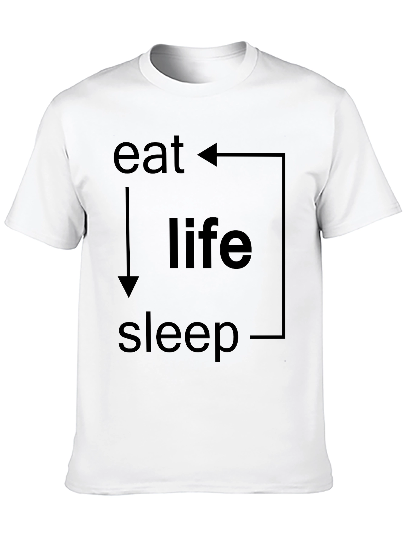 Eat Life Sleep Cycle Graphic T-Shirt