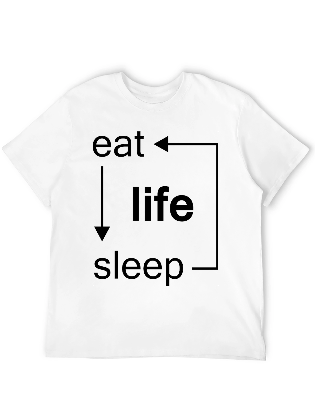 Eat Life Sleep Cycle Graphic T-Shirt